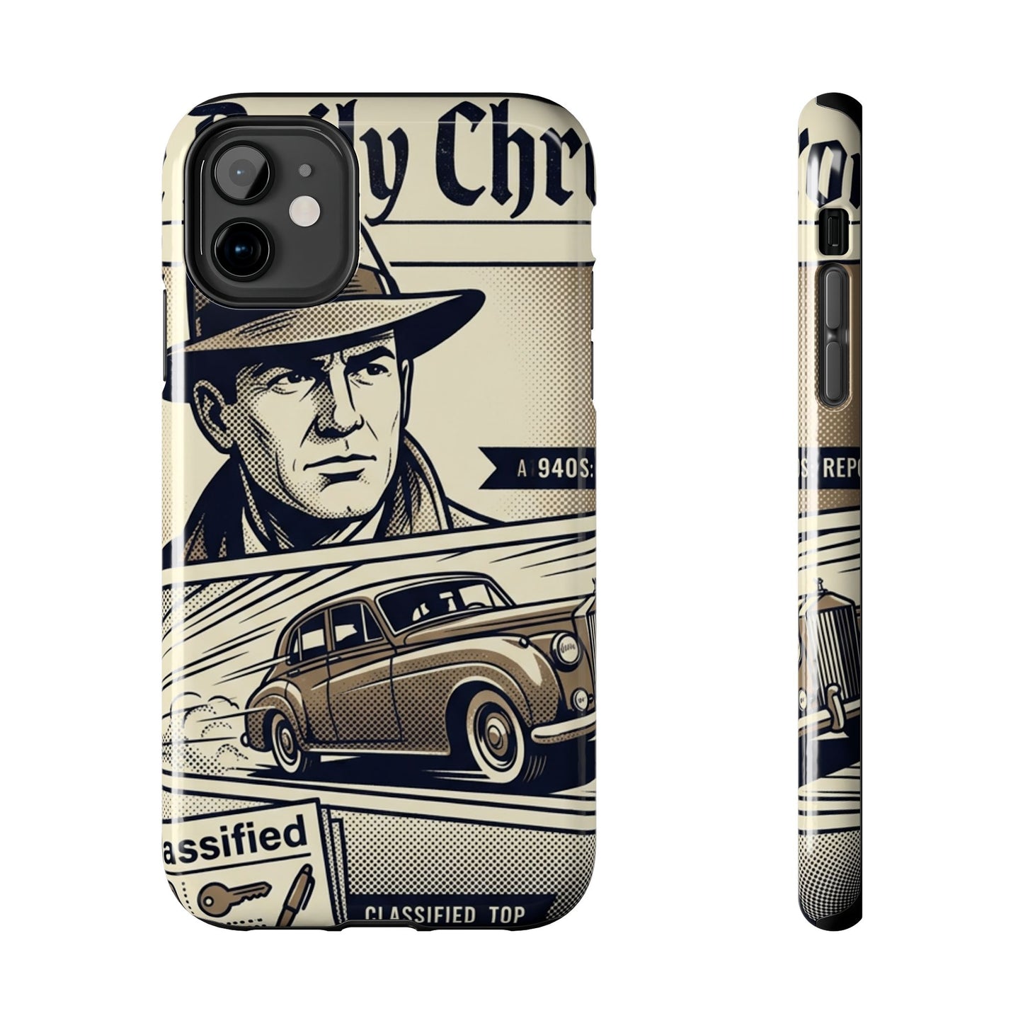 Old Newspaper Tough Phone Case