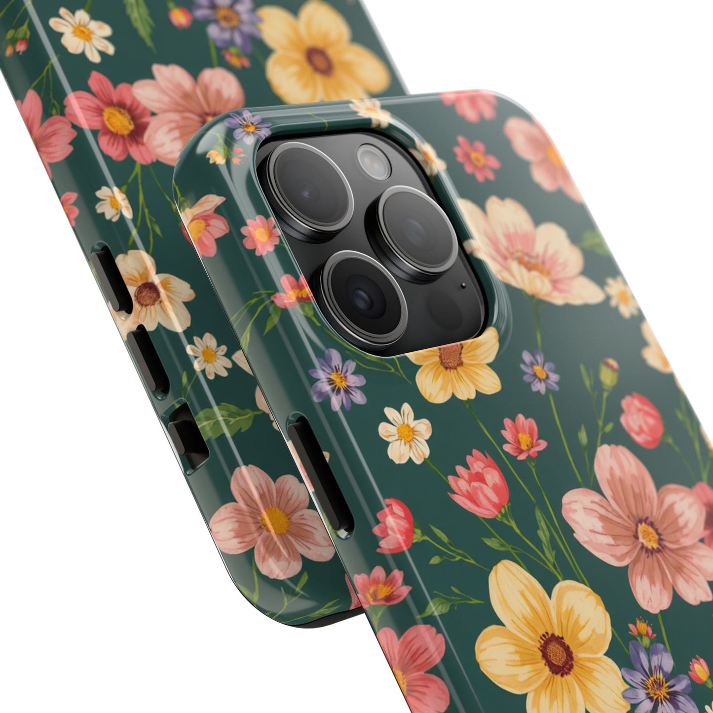 Vintage Spring Flowers Tough Phone Case - Durable Protection for iPhone