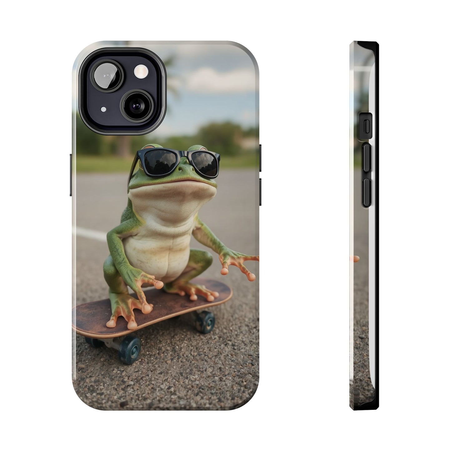 Cool Frog Skateboard Phone Case - Tough and Stylish Protection