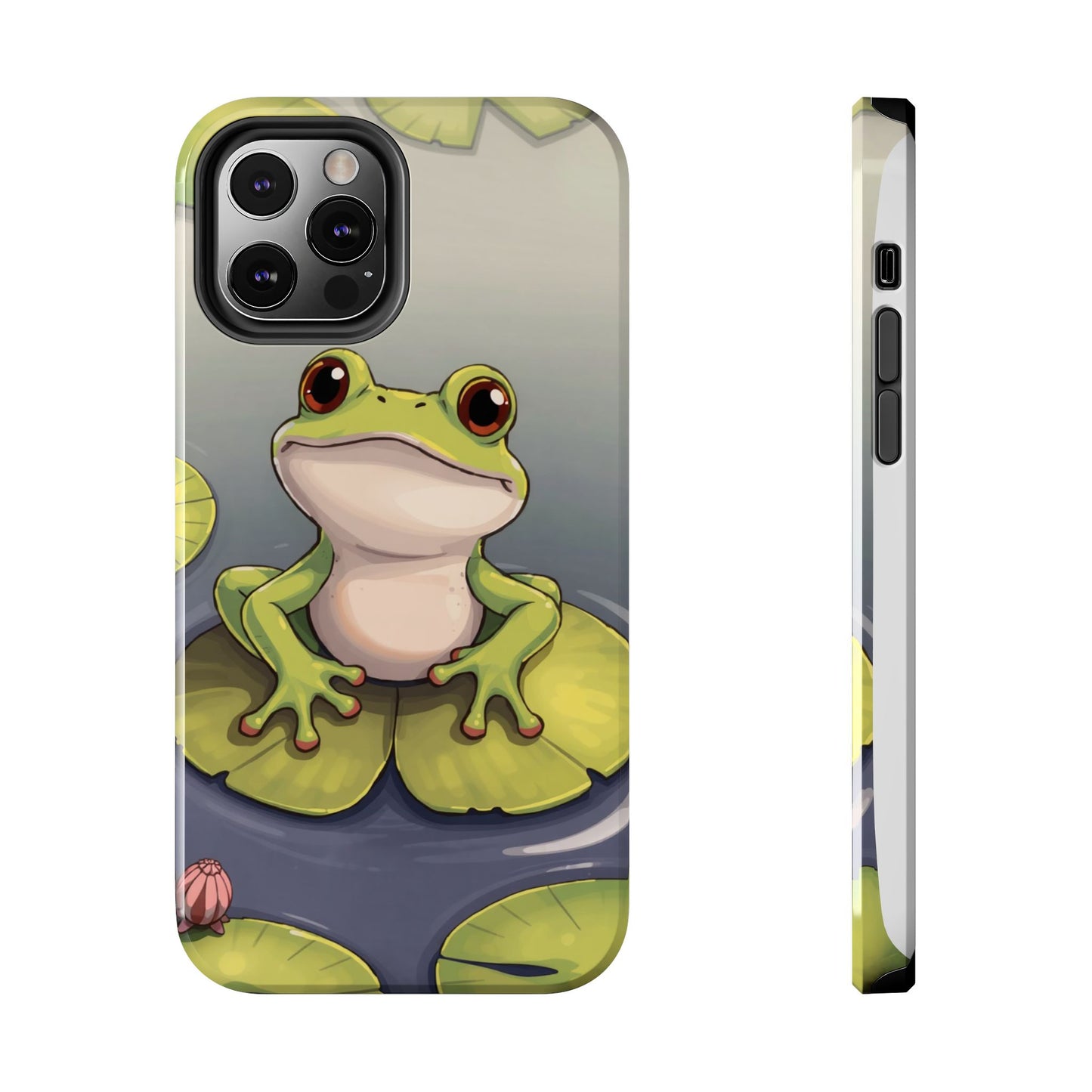 Cute Frog Tough Phone Case - Durable Protection with Nature Vibe