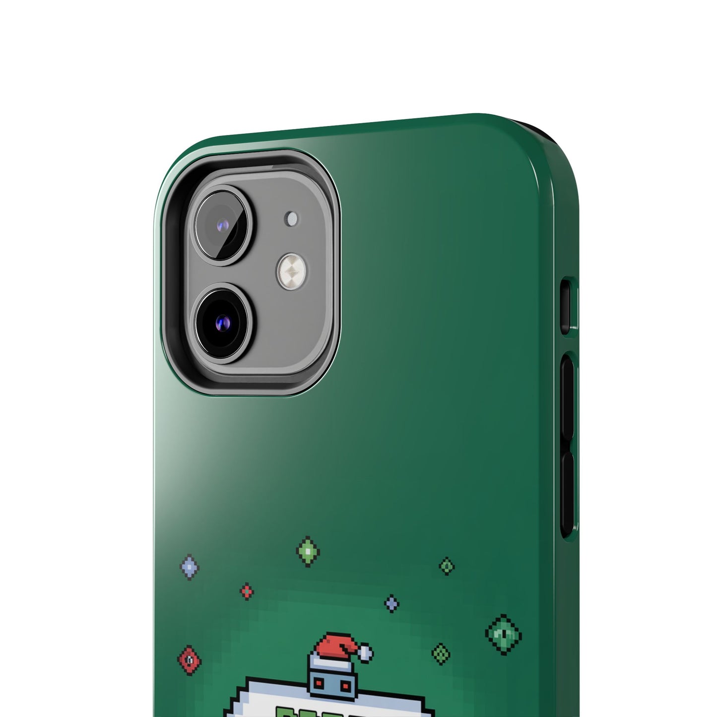 Christmas Pixel Gaming Phone Case - Press Start for Christmas Design
