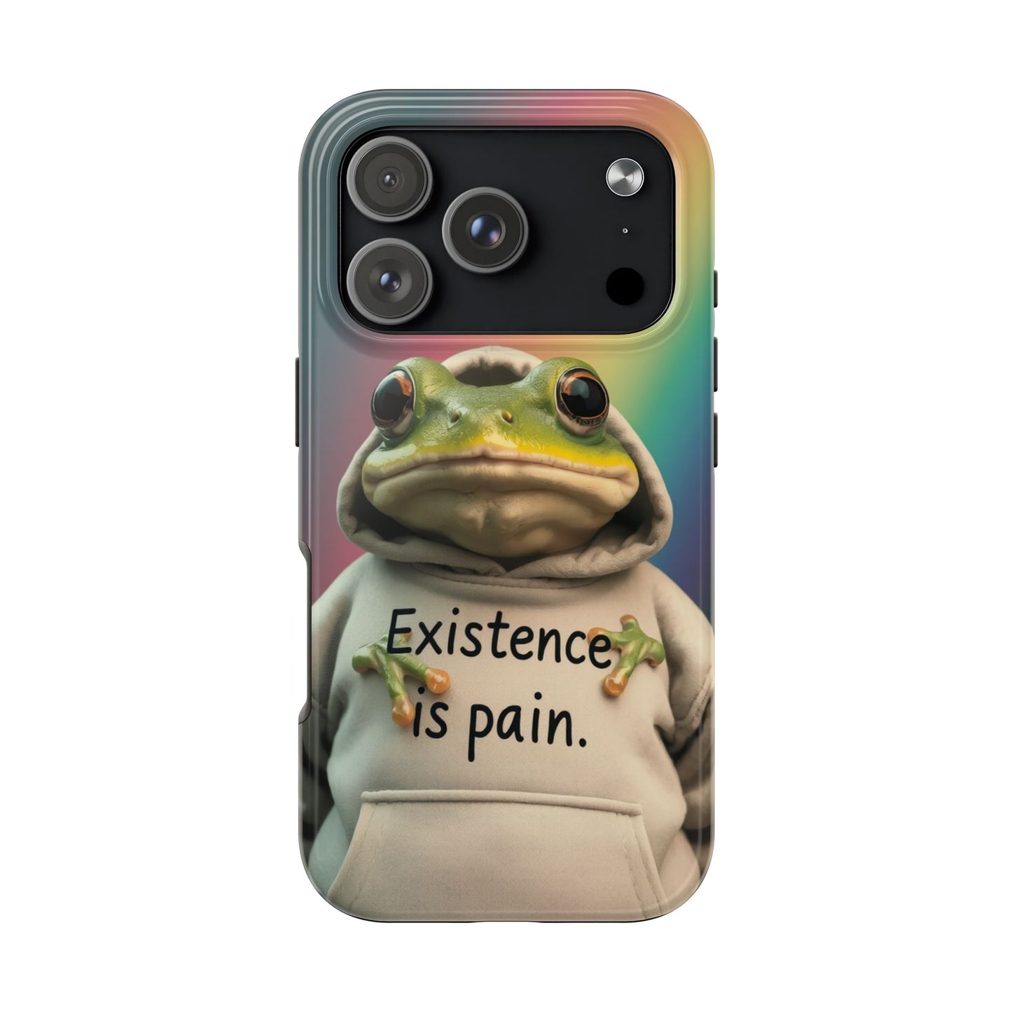 Existence is Pain Frog Phone Case - Tough & Stylish
