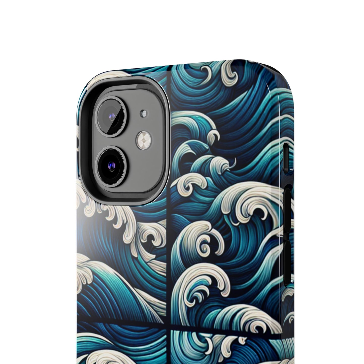Ocean Waves Tough Phone Case - Durable Protection with Artistic Design - for iPhone
