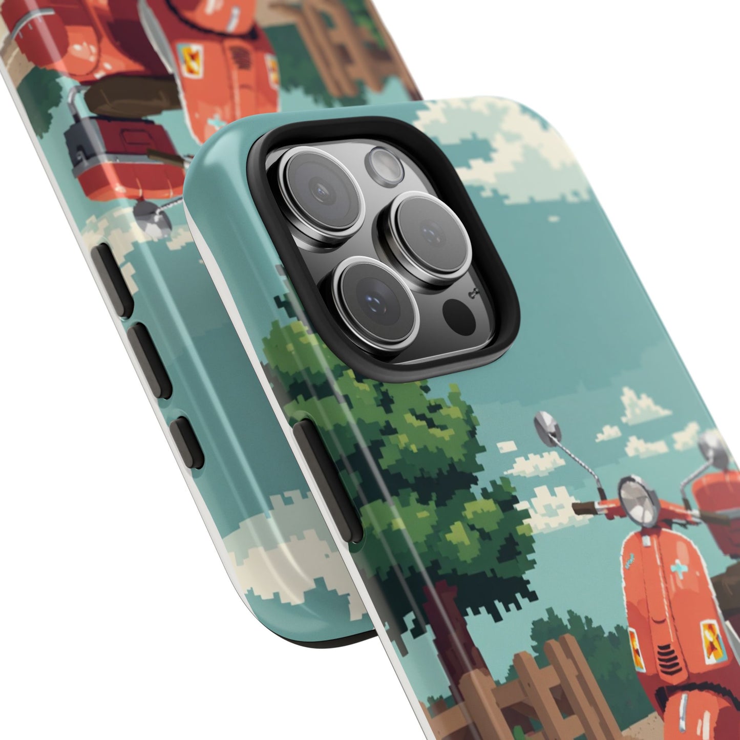 Retro Scooter Phone Case - Tough & Stylish Protection