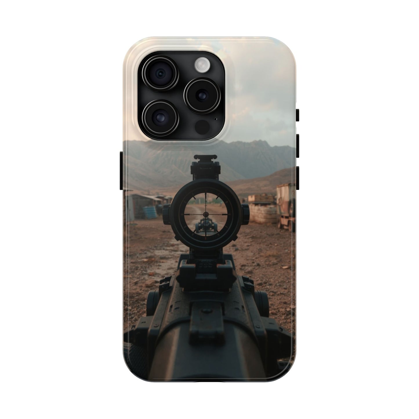 Tough Phone Case - Military Inspired Design with Sniper Scope