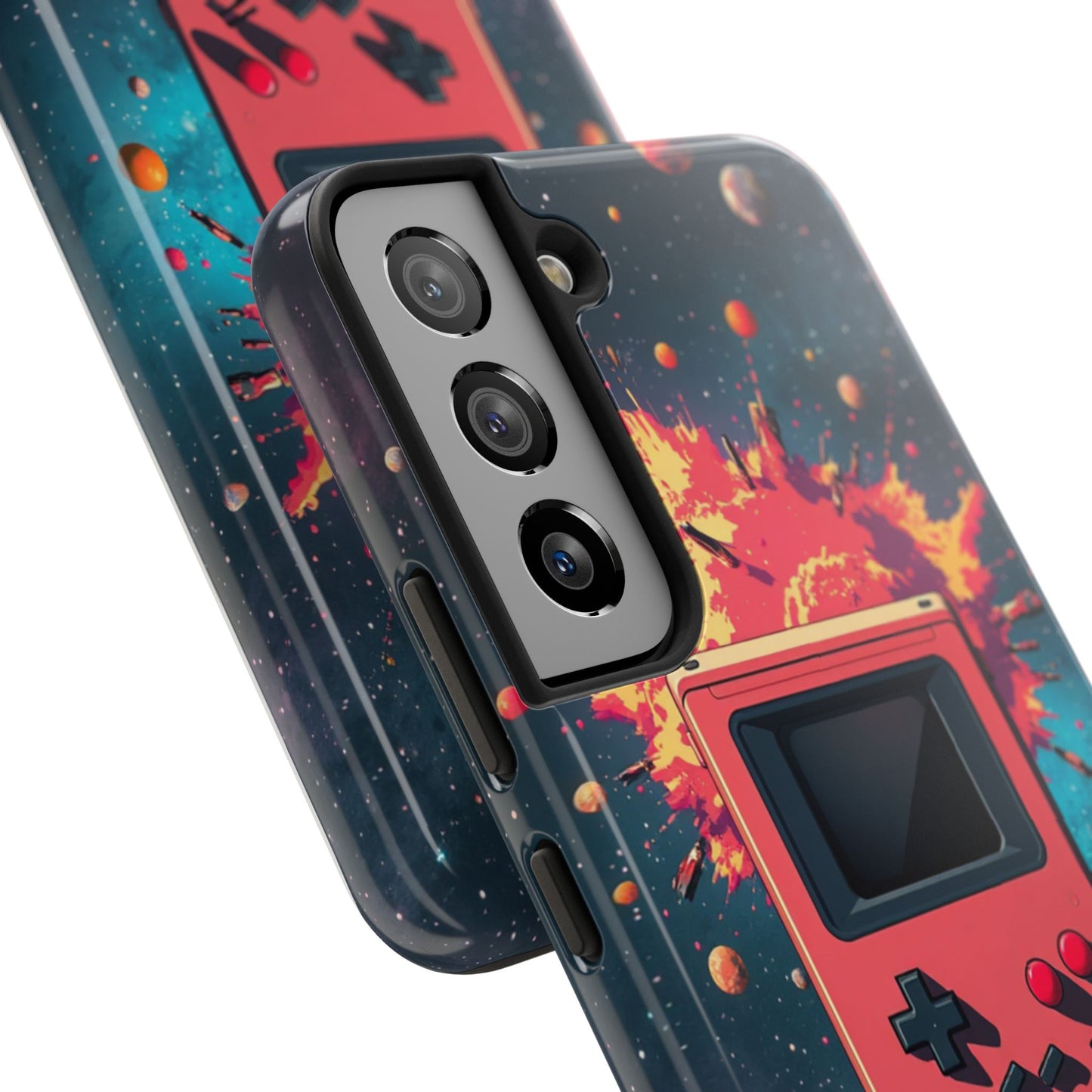 Retro Gaming Tough Phone Case - Space Adventure Design