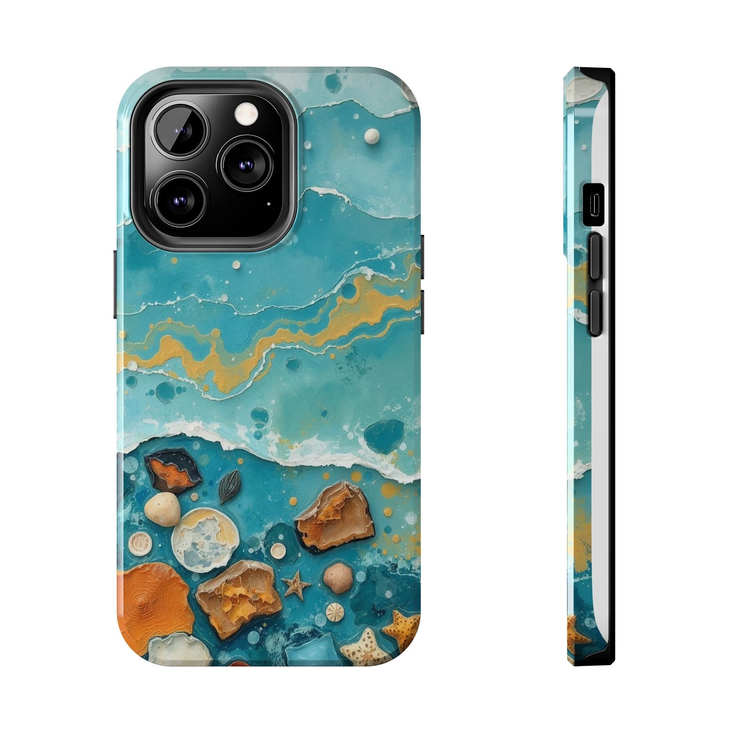 Ocean-Inspired Tough Phone Cases - Coastal Beach Vibe, Easy Accessory for Beach Lovers