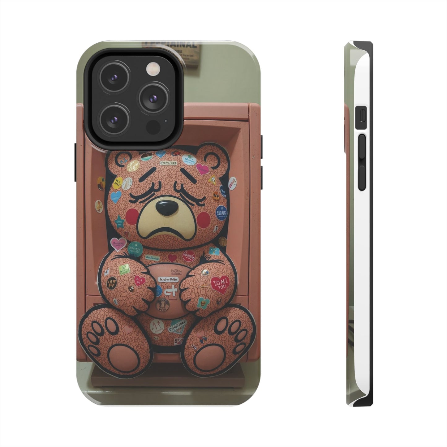 Cute Bear Tough Phone Case - Durable Protection with Fun Design