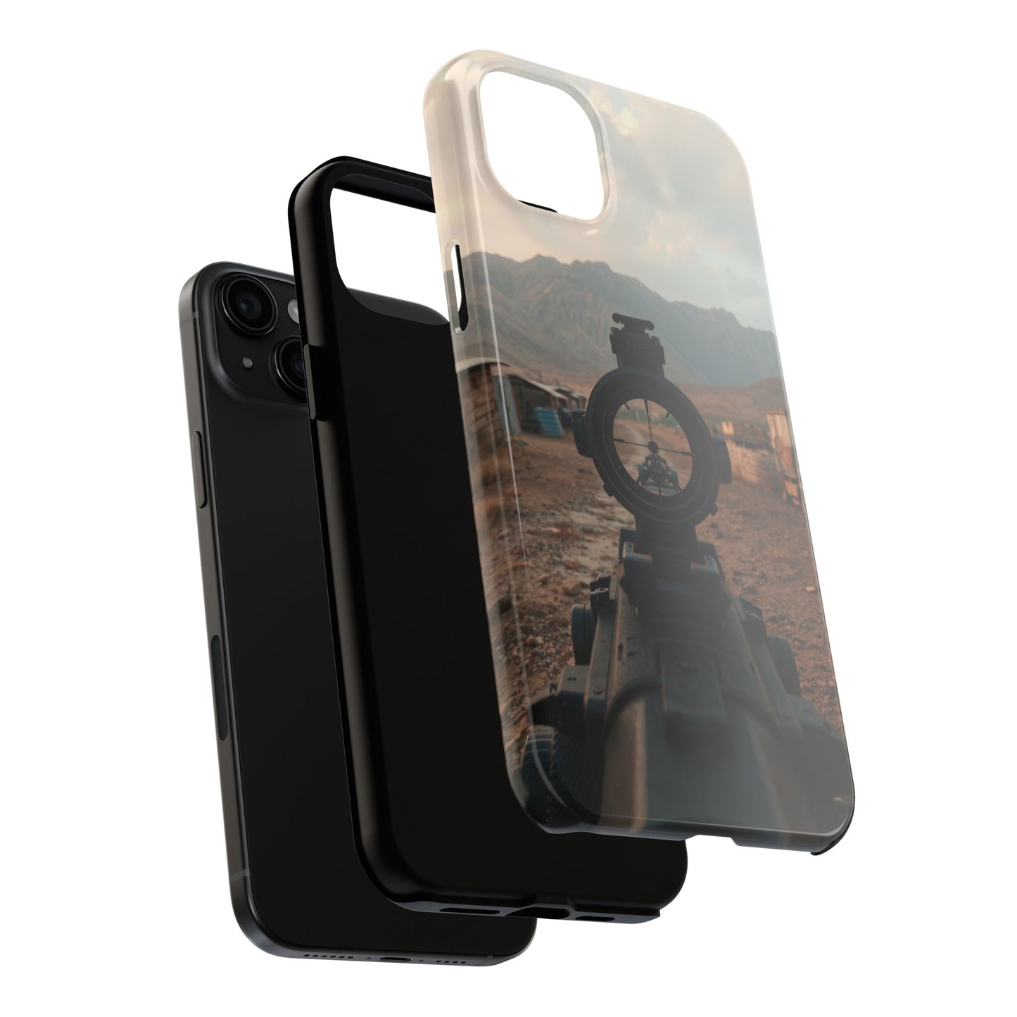 Tough Phone Case - Military Inspired Design with Sniper Scope