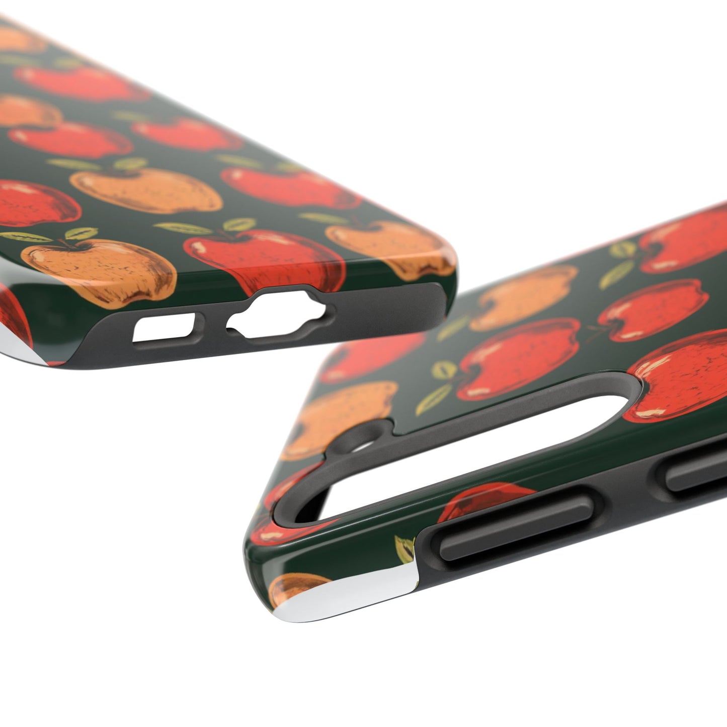 Apple Retro Pattern Tough Phone Case - Durable, Stylish, and Protective for Everyday Use - for iPhone