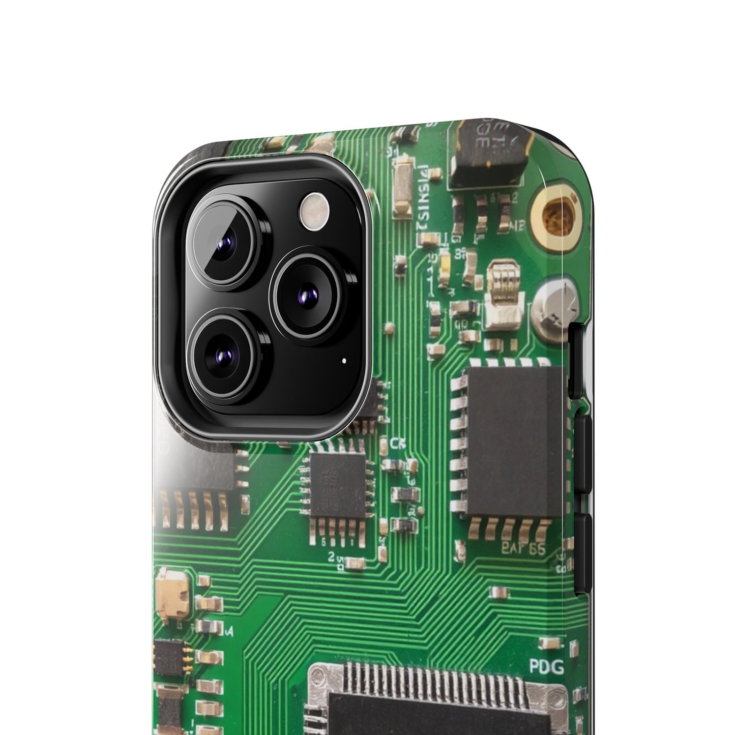 Circuit Board Tough Phone Case - Durable Tech Design