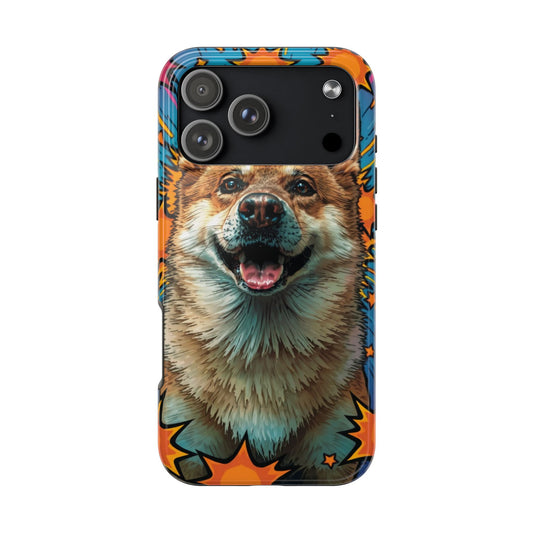 Vibrant Corgi Tough Phone Case - Fun Design for Pet Lovers