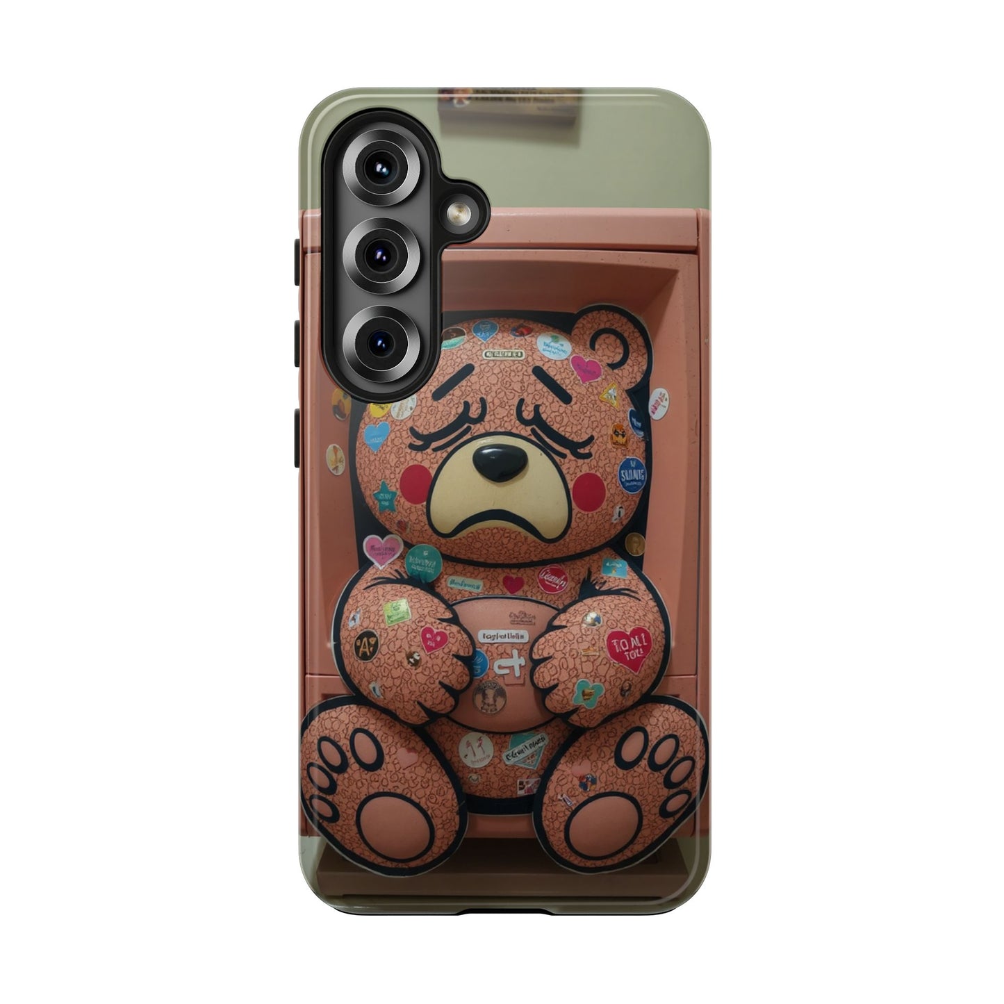 Cute Bear Tough Phone Case - Durable Protection with Fun Design