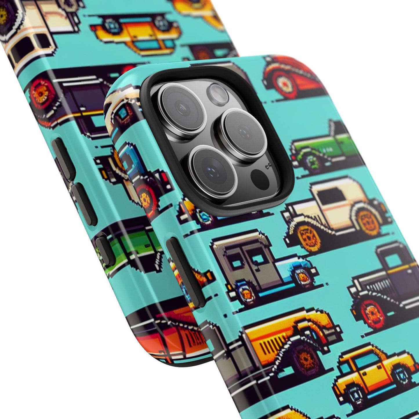 Retro Car Pixel Art Tough Phone Case - Durable & Stylish Protection - for iPhone