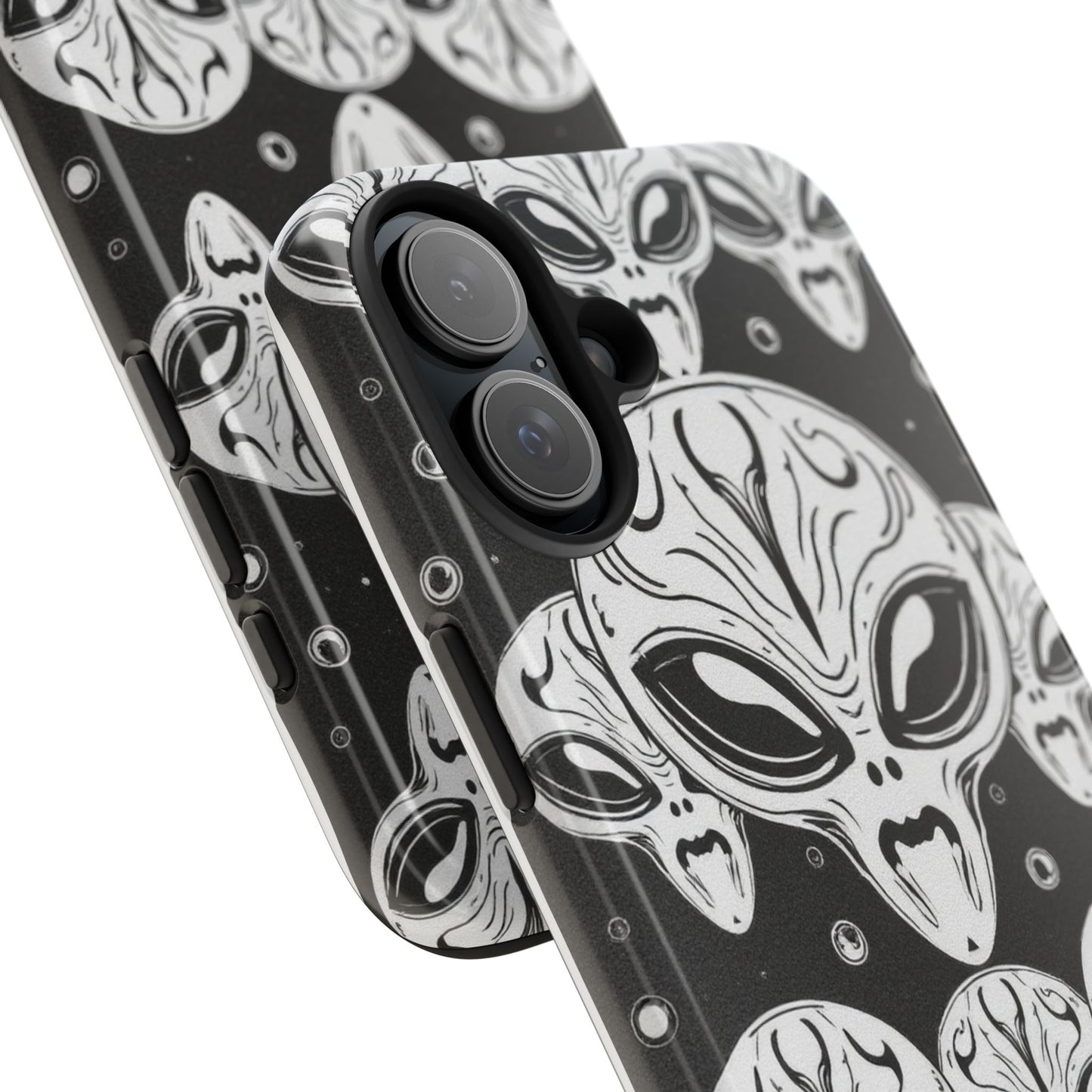 Alien Pattern Tough Phone Case - Durable Protection with Out-of-This-World Design