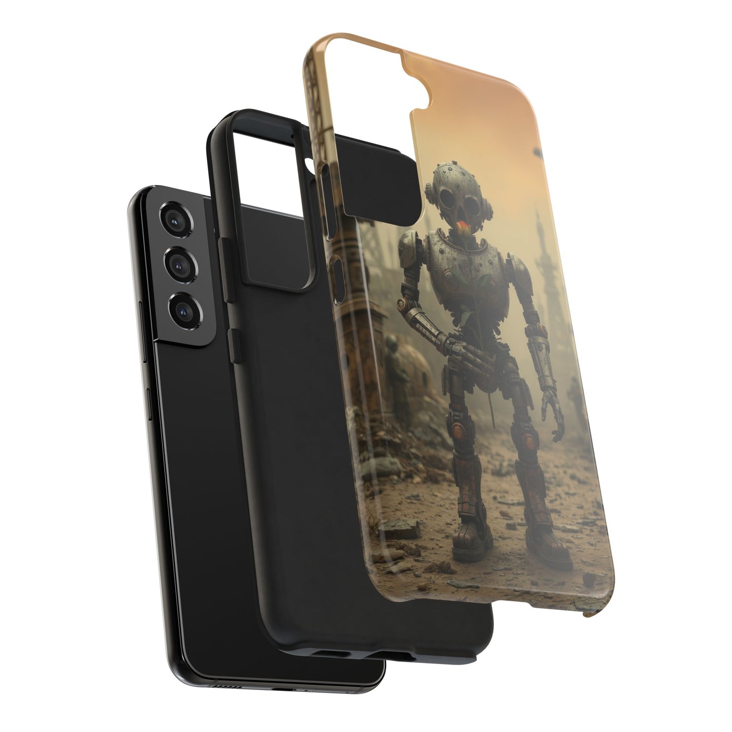 Robotic Sentinel Tough Phone Case - Durable Protector for Sci-Fi Lovers