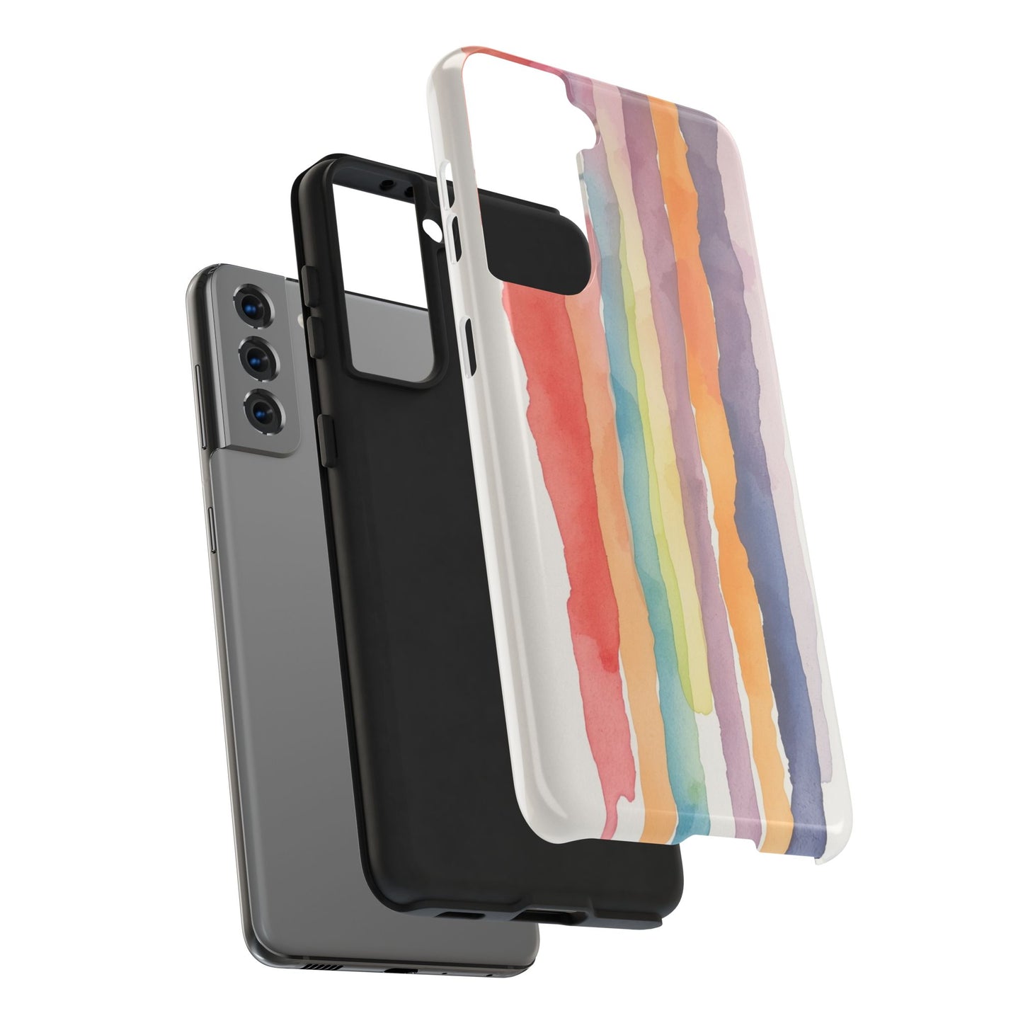 Colorful Watercolor Tough Phone Case - Stylish and Durable Cover for Creative Souls
