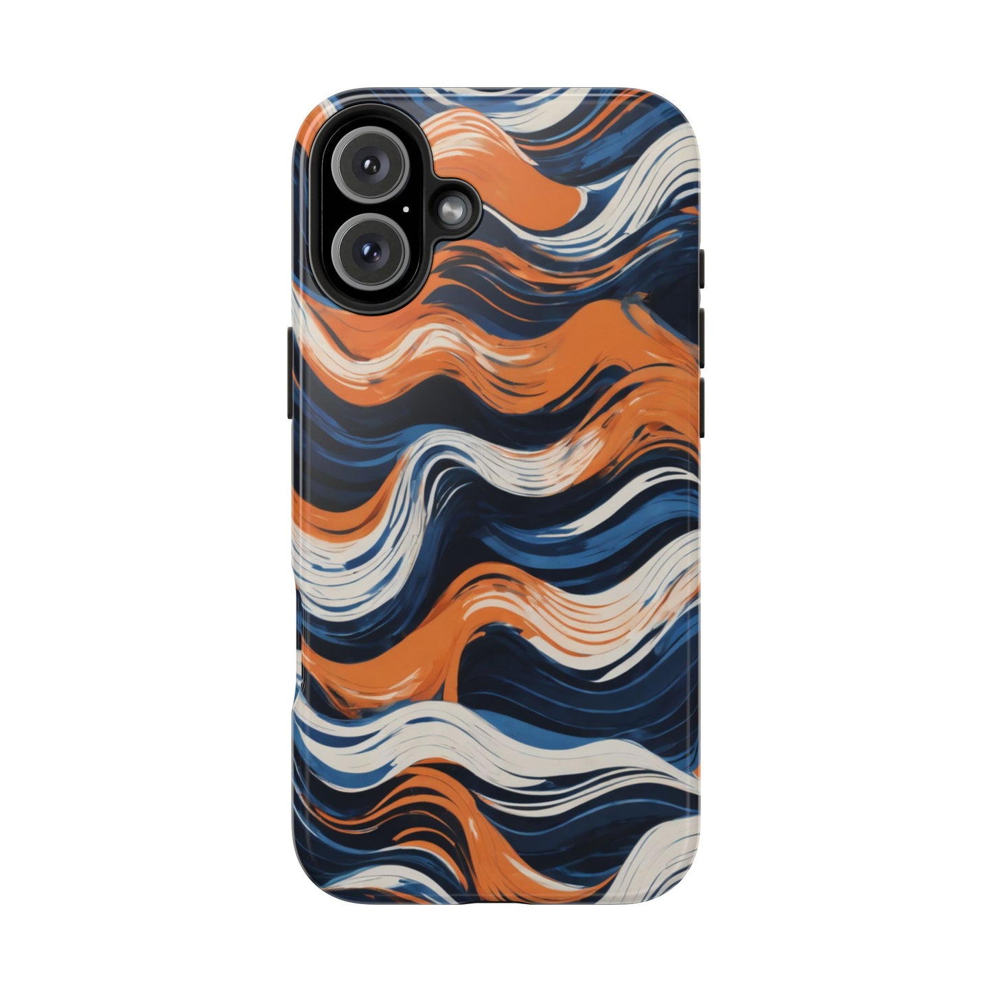 Wave Pattern Tough Phone Case - Stylish and Durable for Modern Lifestyle - for iPhone