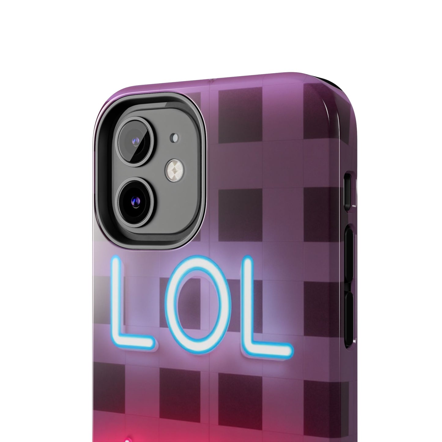 Neon Vibe Tough Phone Case - 'LOL Whatevr' Design for Trendsetters