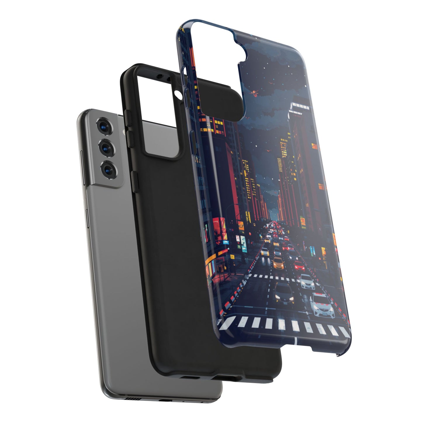 Urban Nightlife Tough Phone Case - Durable & Stylish Protection