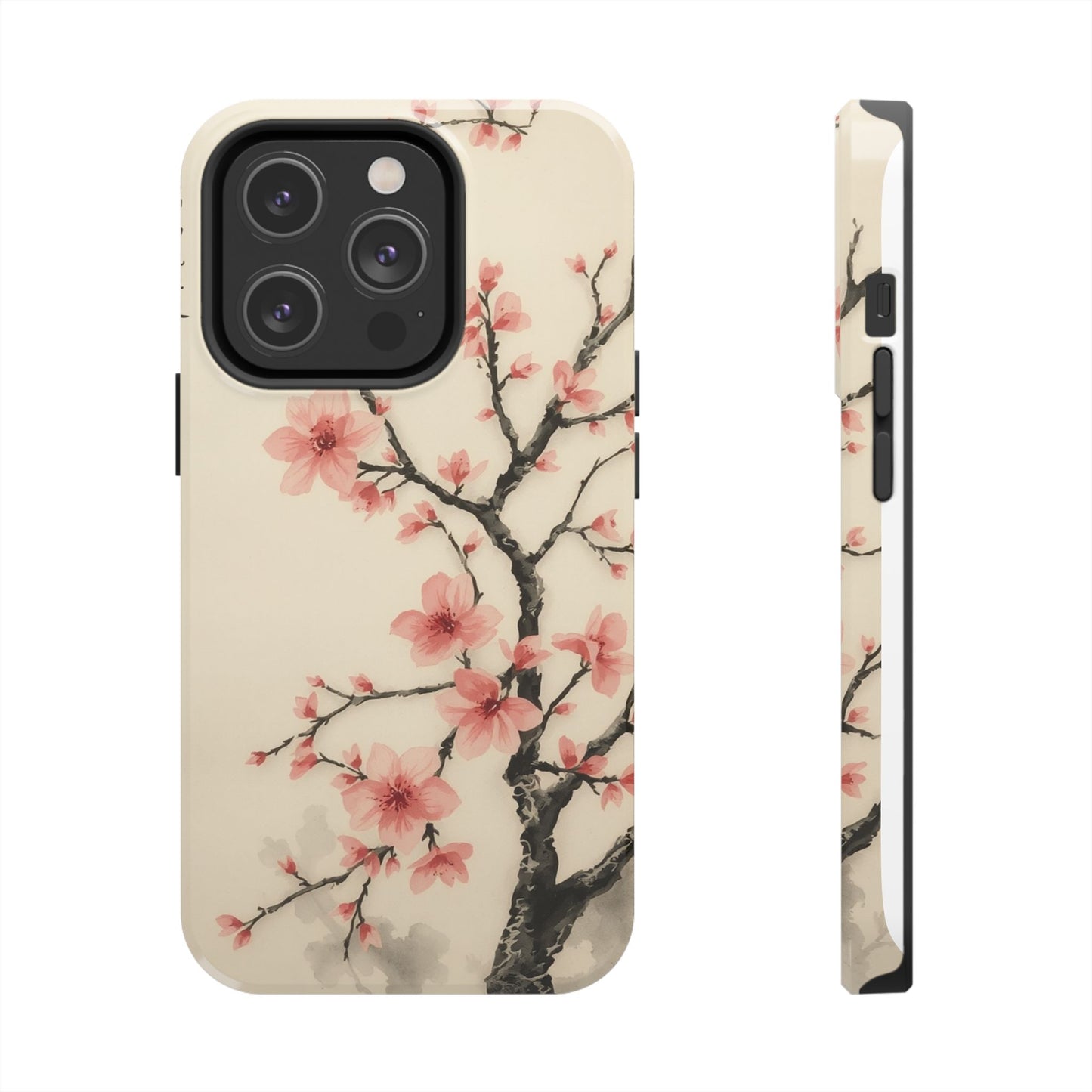 Cherry Blossom Tough Phone Case - Stylish Protection for Nature Lovers