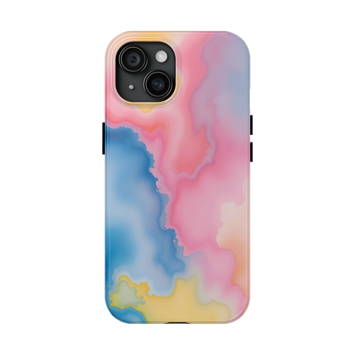 Painted Watercolor Tough Phone Case - Durable Protection with Artistic Vibes - for iPhone