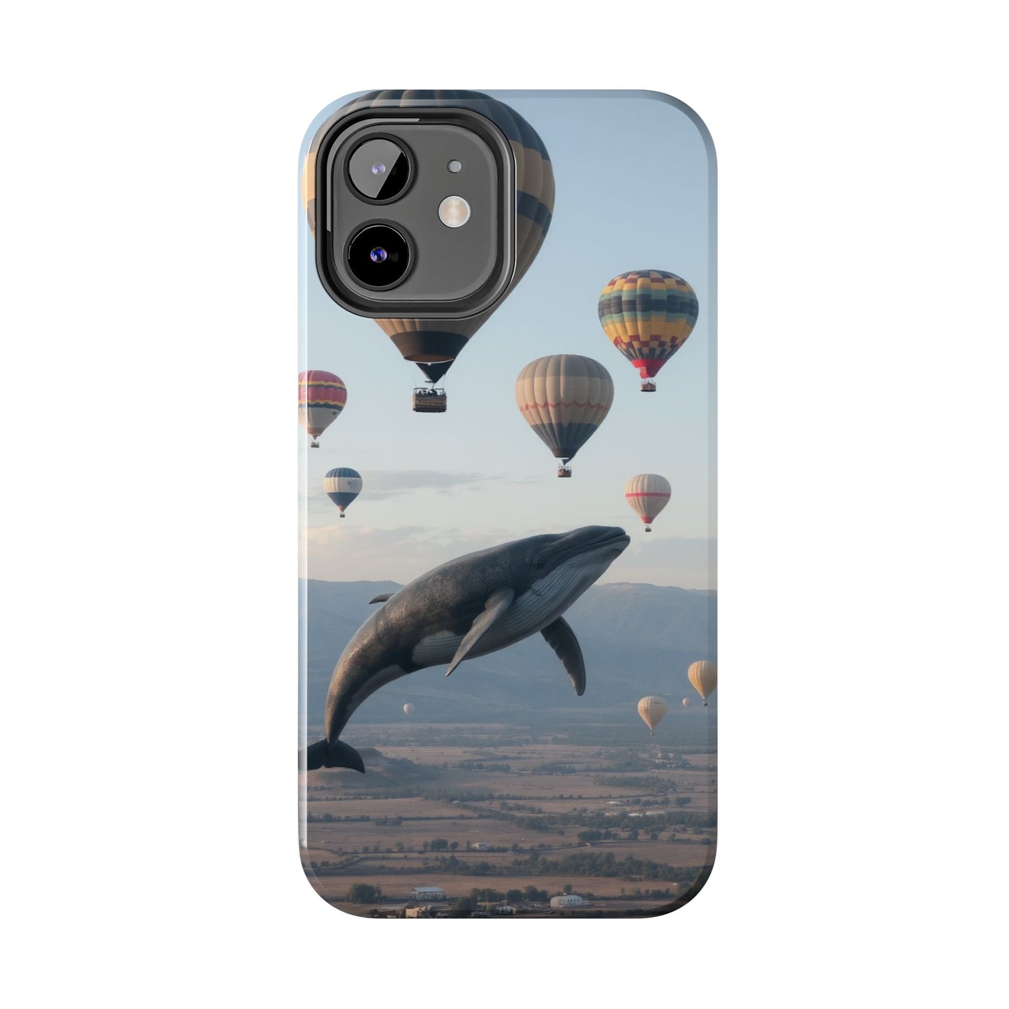 Whale Hot Air Balloon Tough Phone Case - Adventure & Nature Lovers