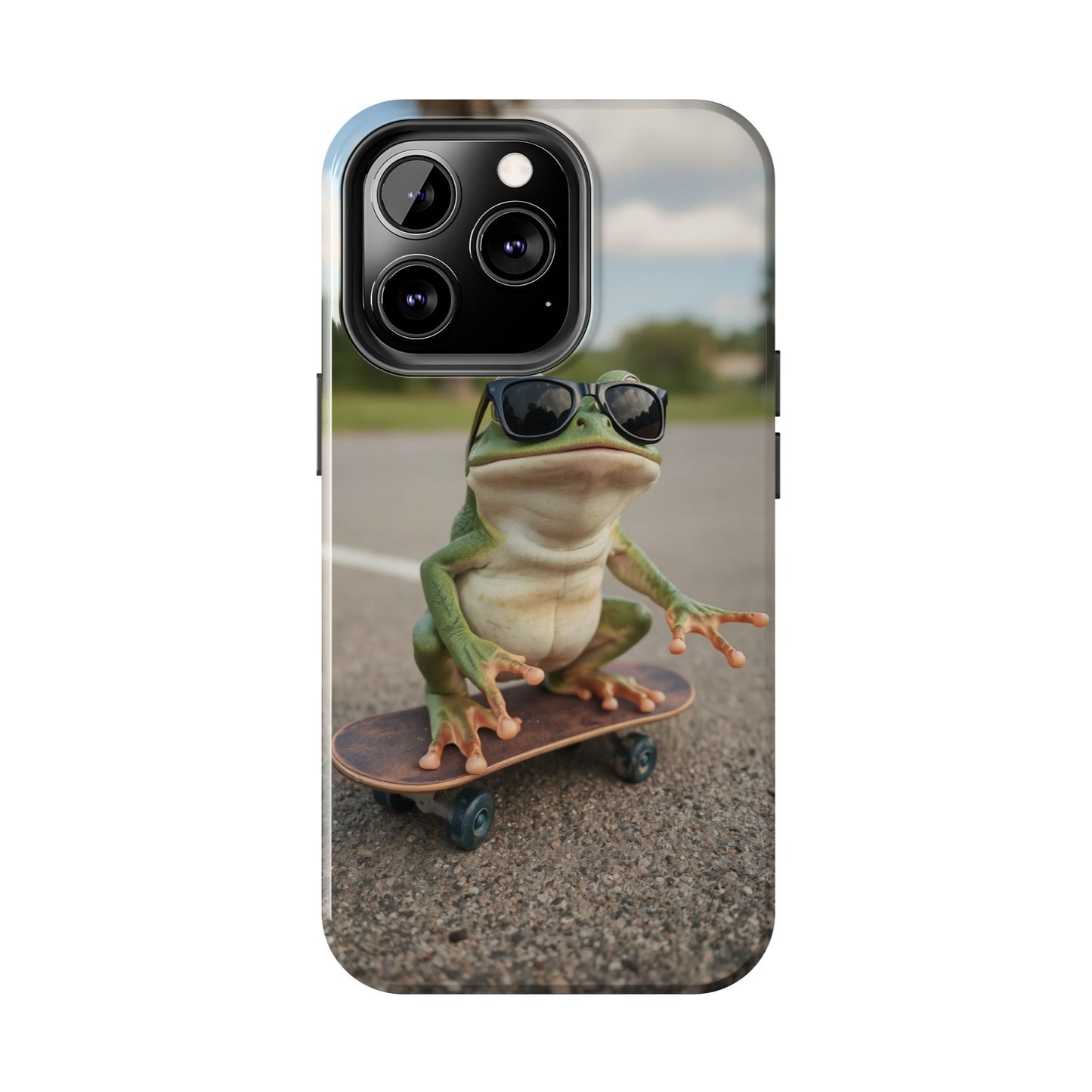 Cool Frog Skateboard Phone Case - Tough and Stylish Protection