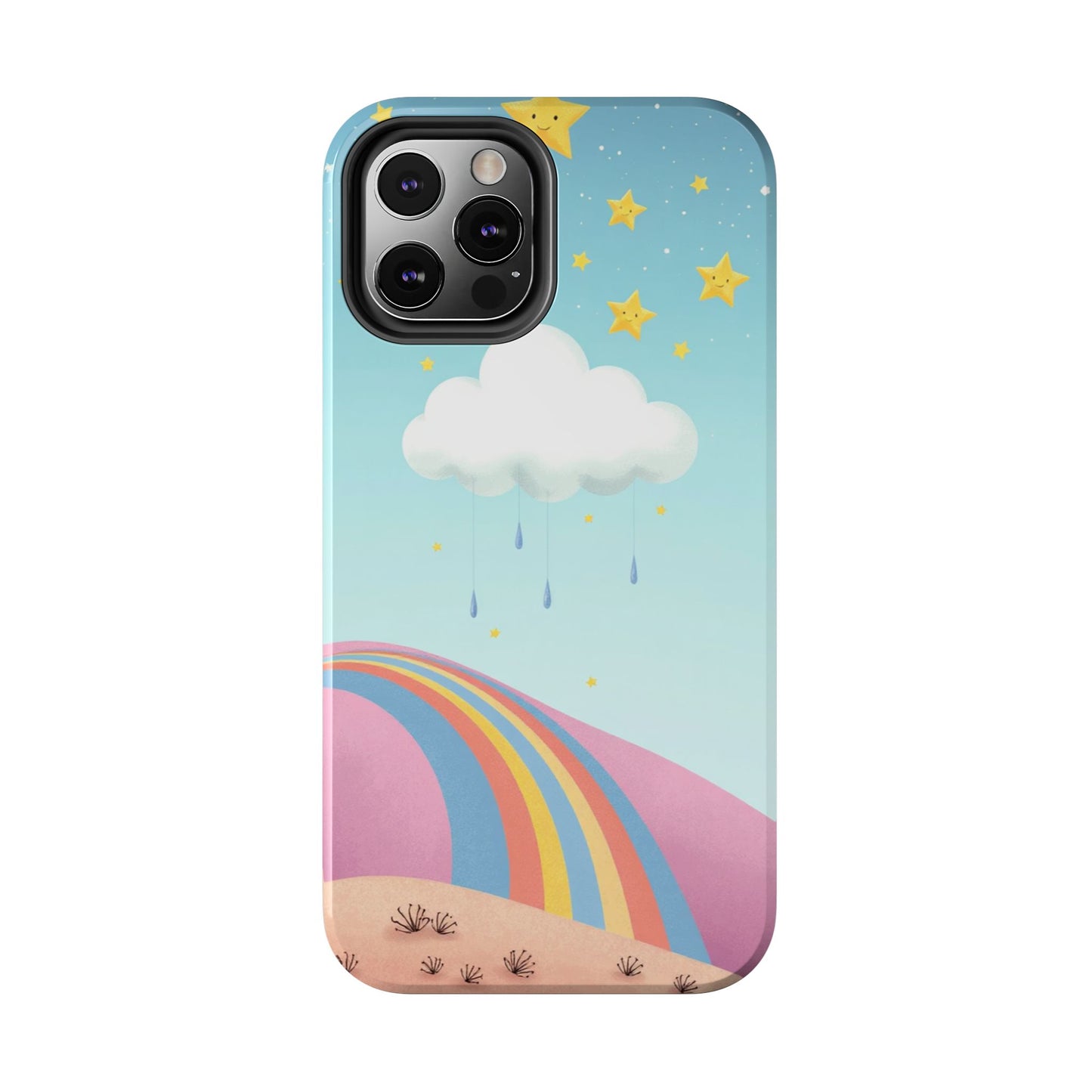 Colorful Rainbow Phone Case - Durable Tough Design for Adventurers