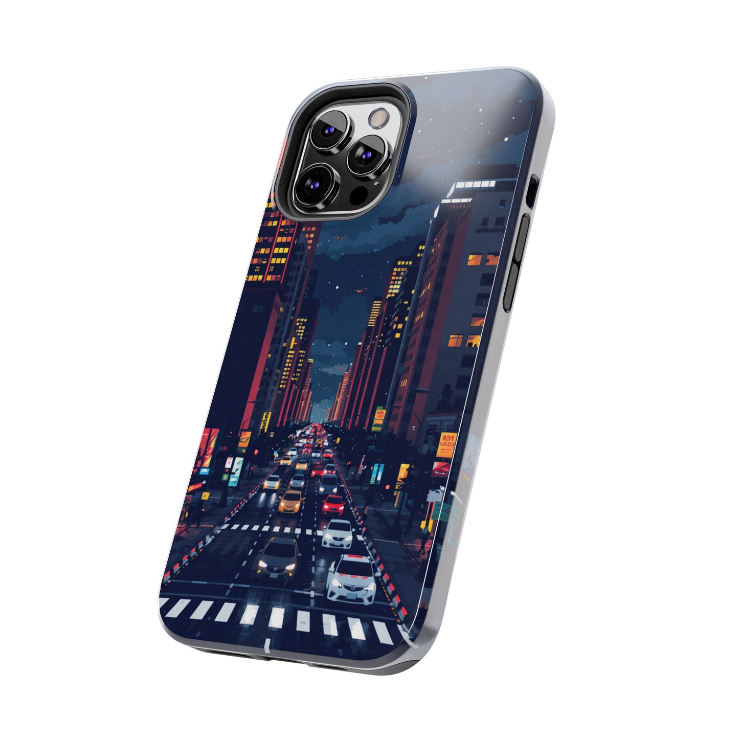 Urban Nightlife Tough Phone Case - Durable & Stylish Protection