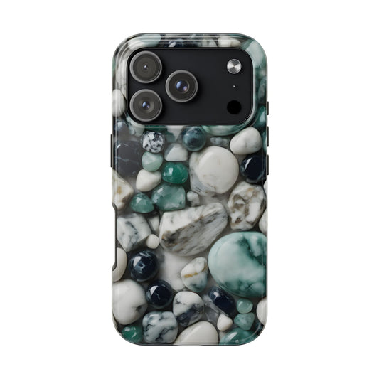 Small Rocks Pattern Tough Phone Case - Stylish & Durable Protection - for iPhone