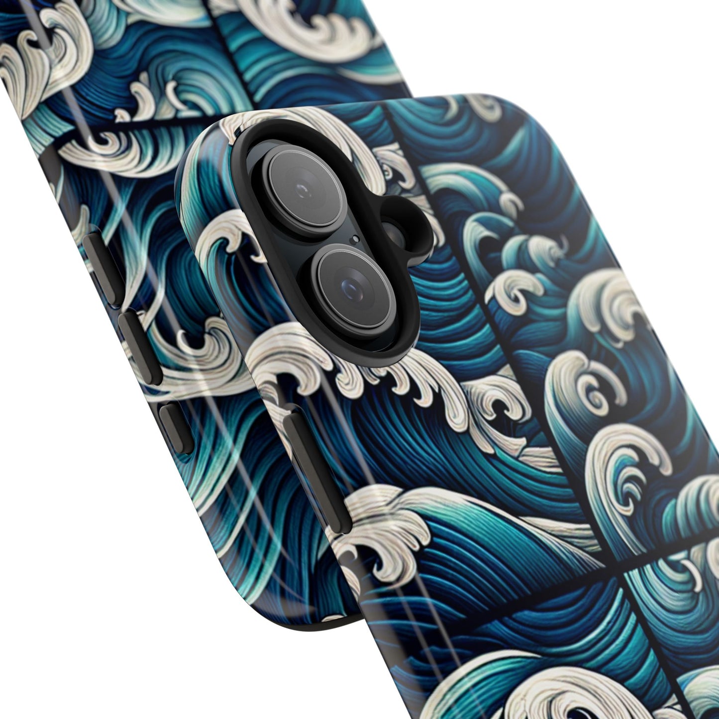 Ocean Waves Tough Phone Case - Durable Protection with Artistic Design - for iPhone