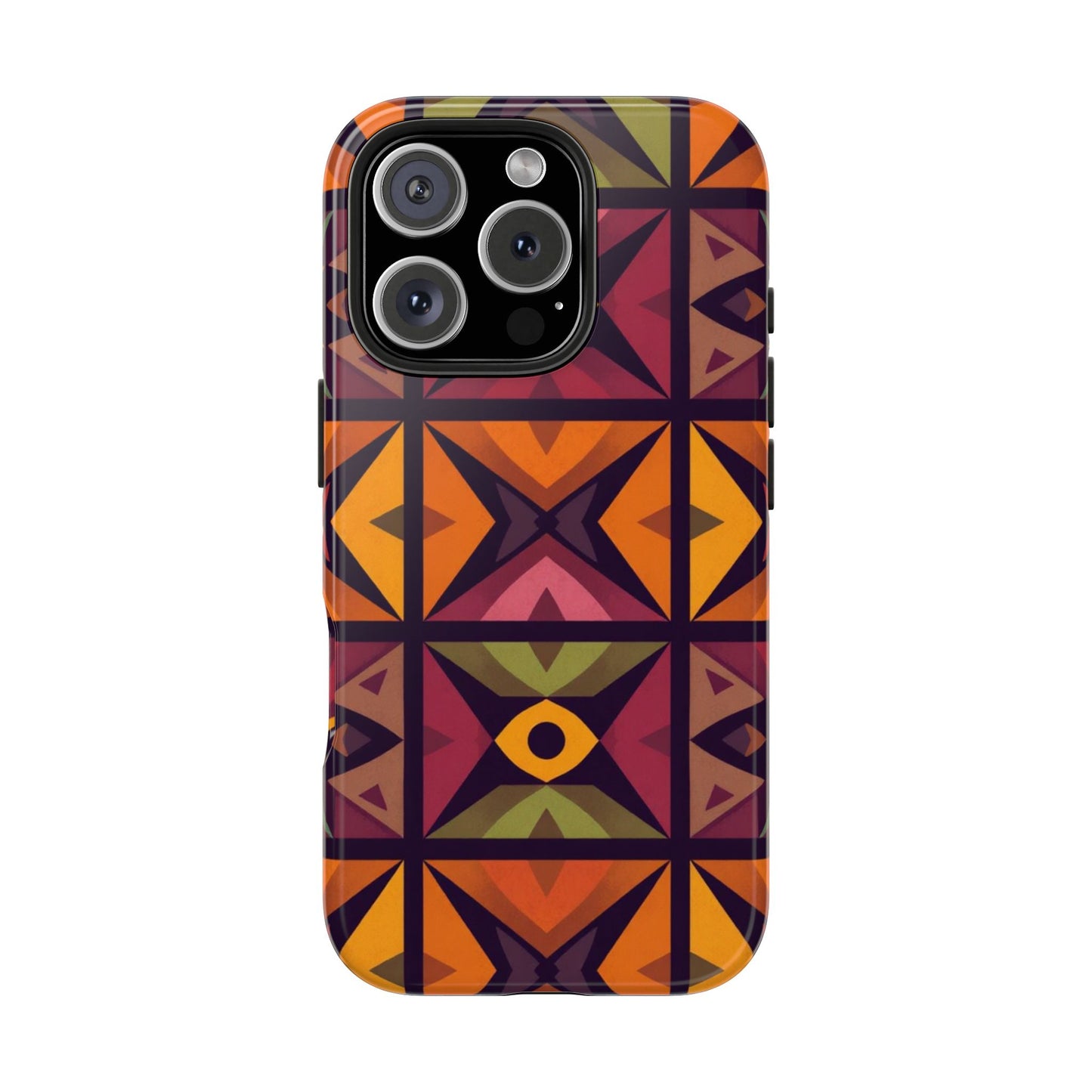 Vibrant Tribal Geometric Tough Phone Case - Colorful Protection for Your iPhone