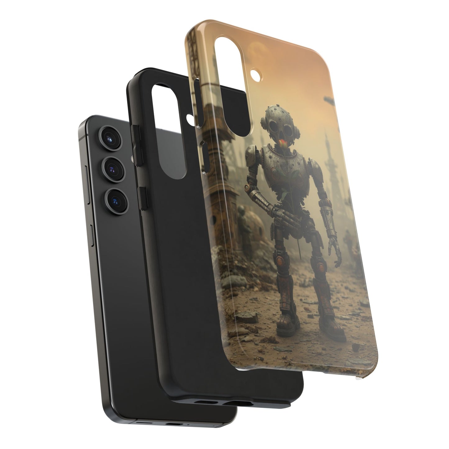 Robotic Sentinel Tough Phone Case - Durable Protector for Sci-Fi Lovers