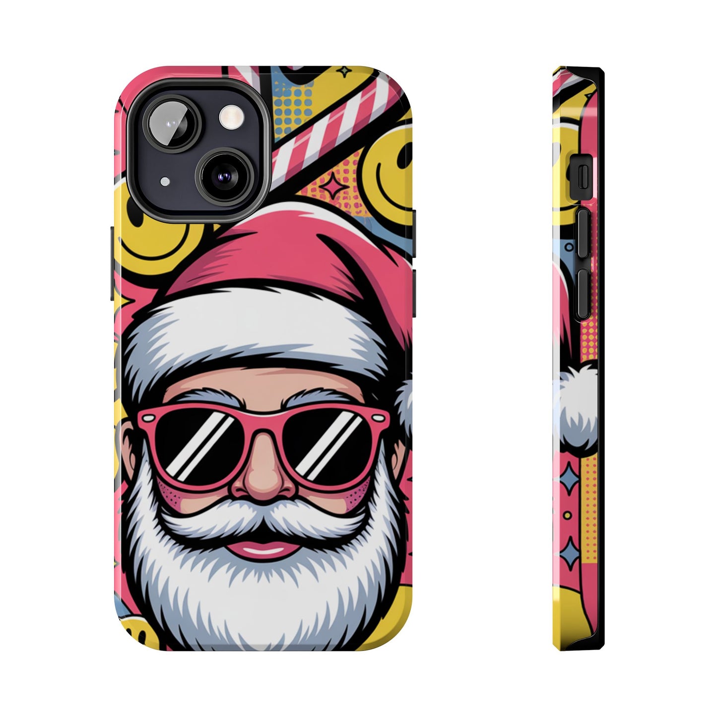 Pop Art Santa Sunglasses Tough Phone Case for Holiday Vibes