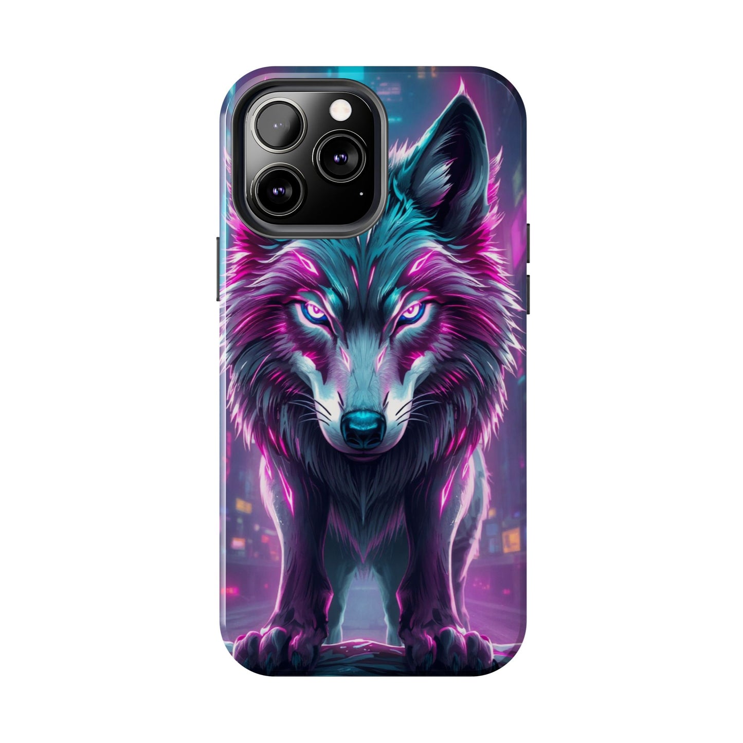 Fierce Wolf Phone Case - Tough & Vibrant Design for Animal Lovers