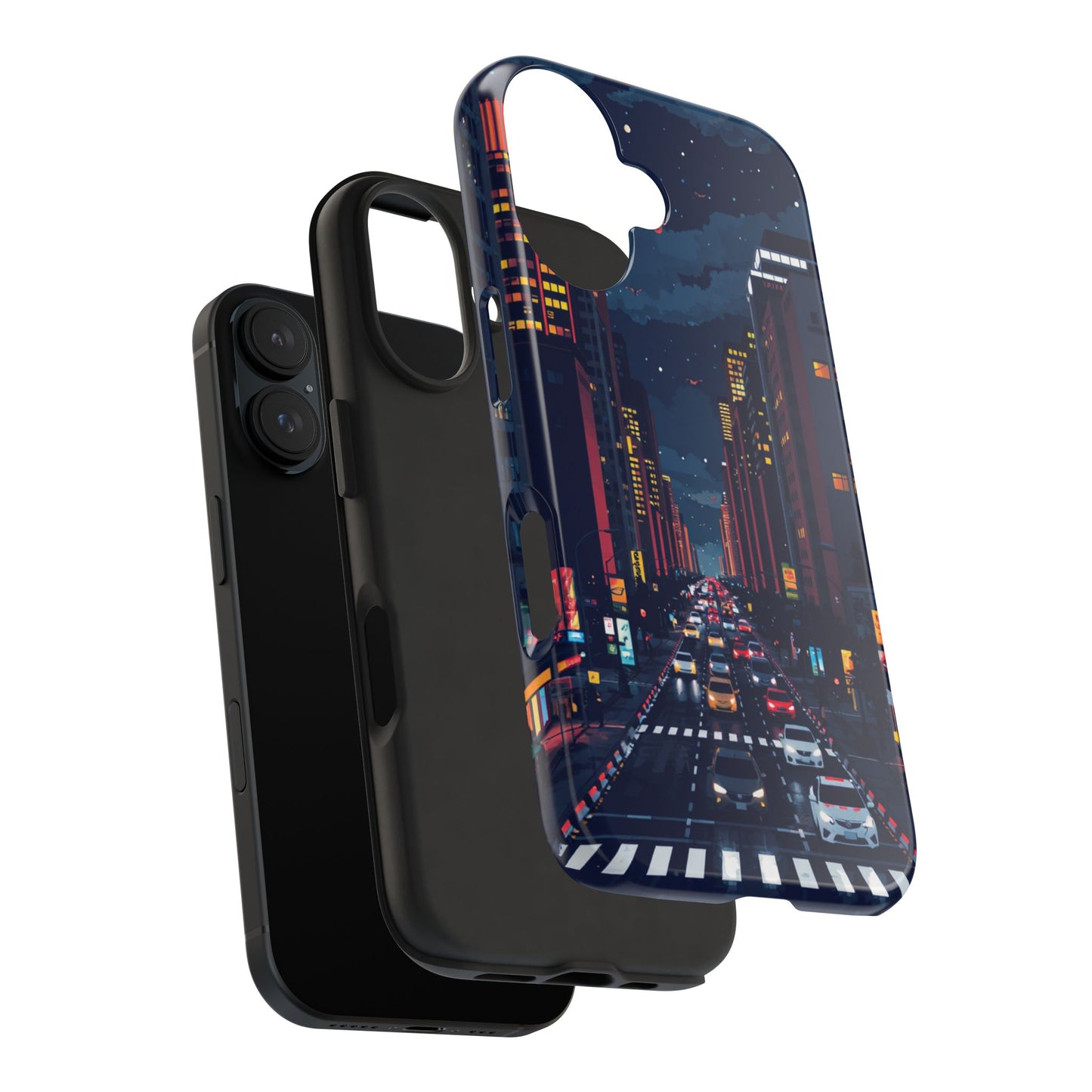 Urban Nightlife Tough Phone Case - Durable & Stylish Protection