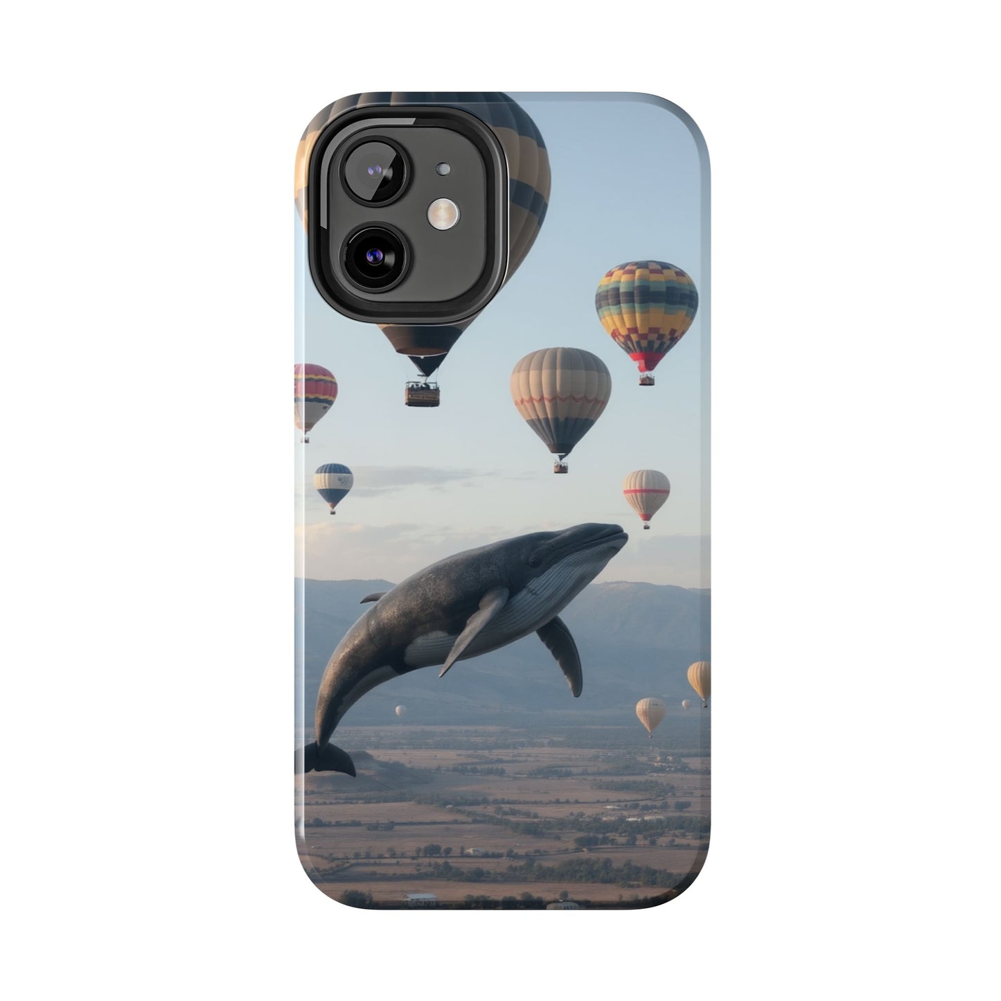 Whale Hot Air Balloon Tough Phone Case - Adventure & Nature Lovers