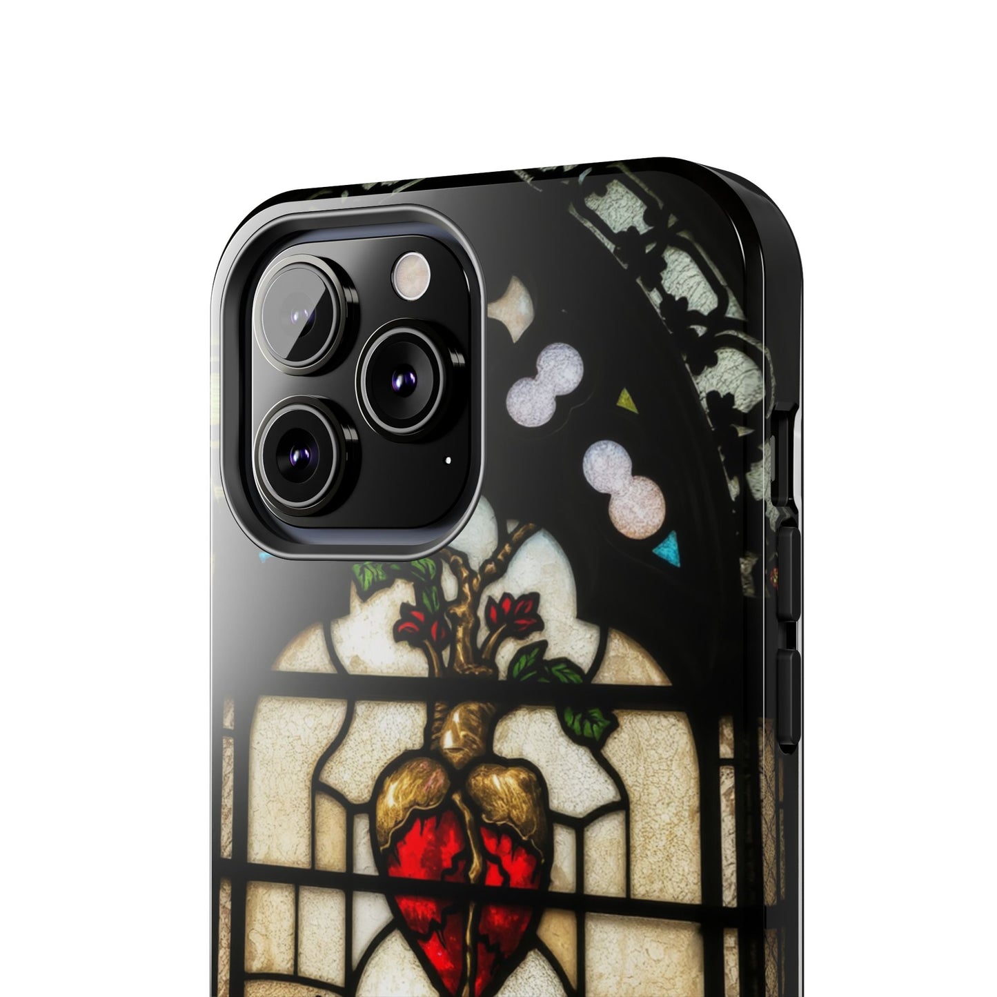 Stained Glass Heart Tough Phone Case - Unique Design for Protection & Style