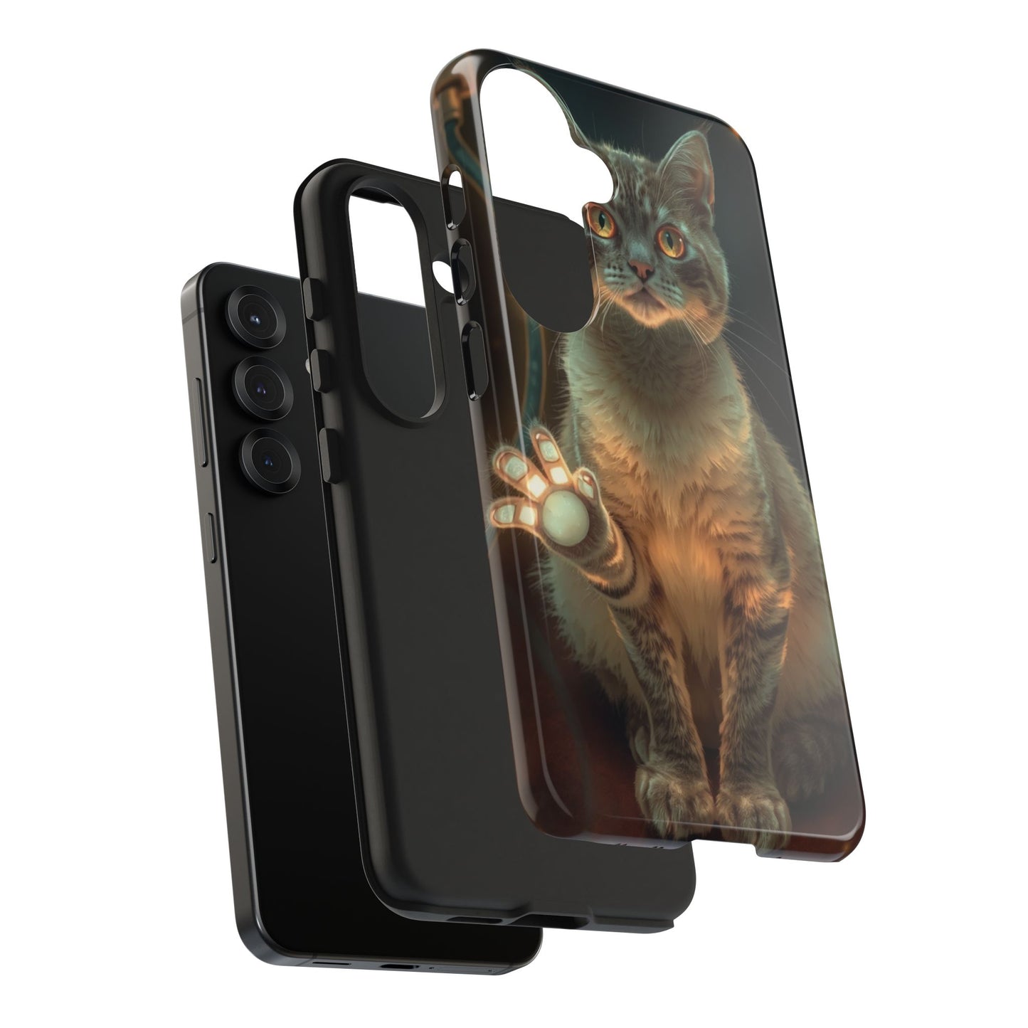 Whimsical Cat Phone Case | Tough Phone Cases for Cat Lovers, Pet Accessories, Gift for Cat Owners, Cute Phone Cover, Personalized Tech