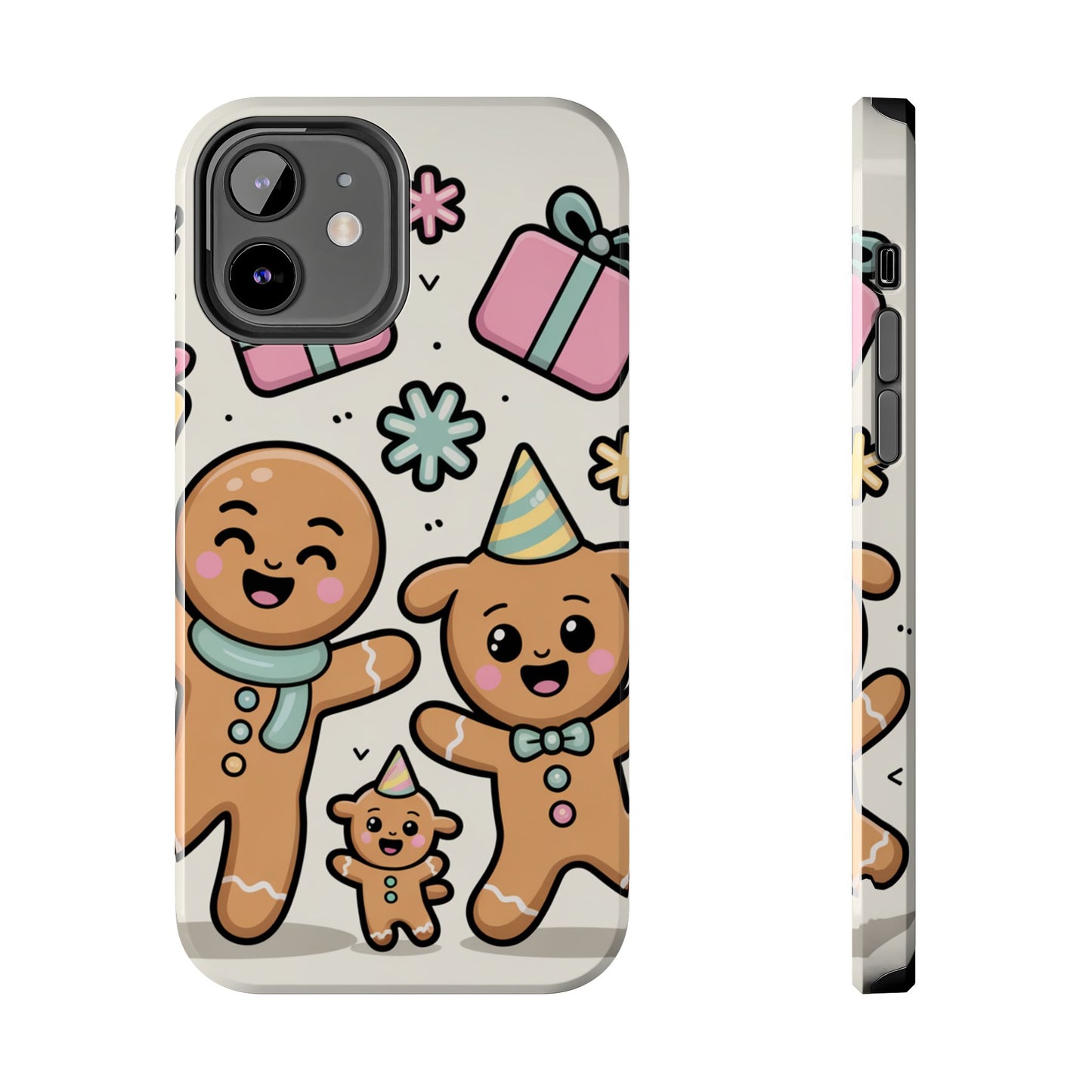 Gingerbread Family Dancing Holiday Phone Case