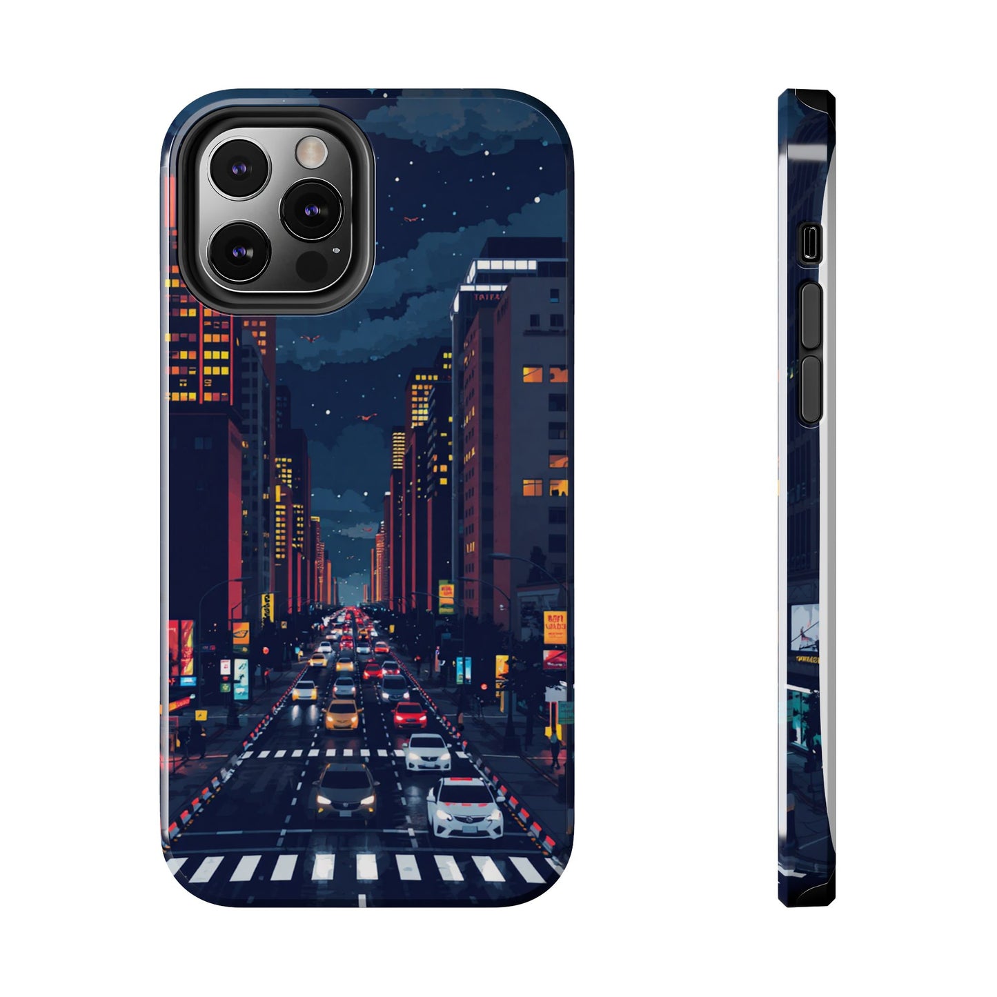 Urban Nightlife Tough Phone Case - Durable & Stylish Protection