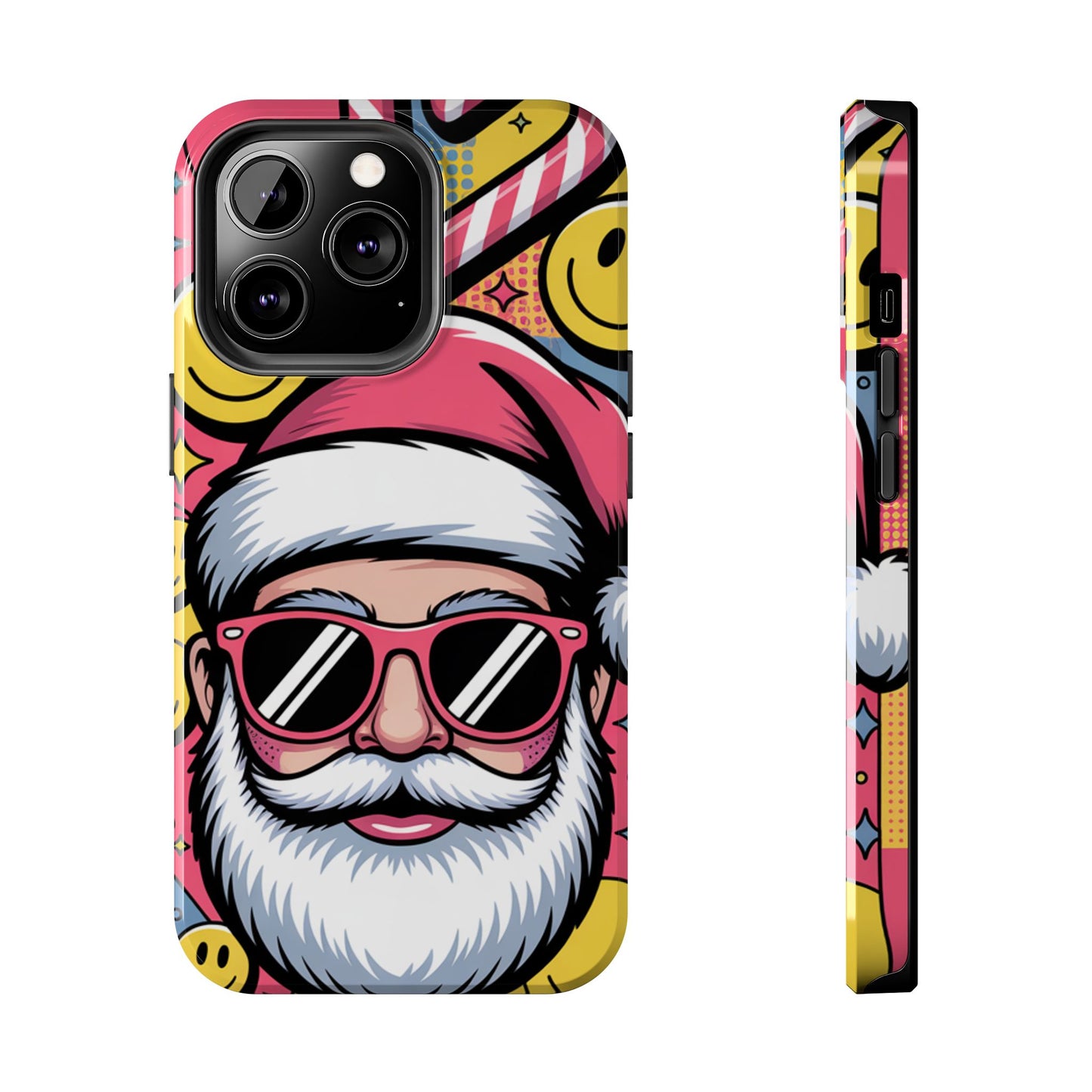 Pop Art Santa Sunglasses Tough Phone Case for Holiday Vibes