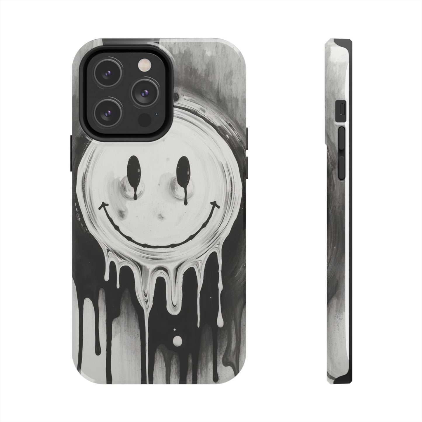Dripping Smiley Tough Phone Case - Stylish & Durable Protection