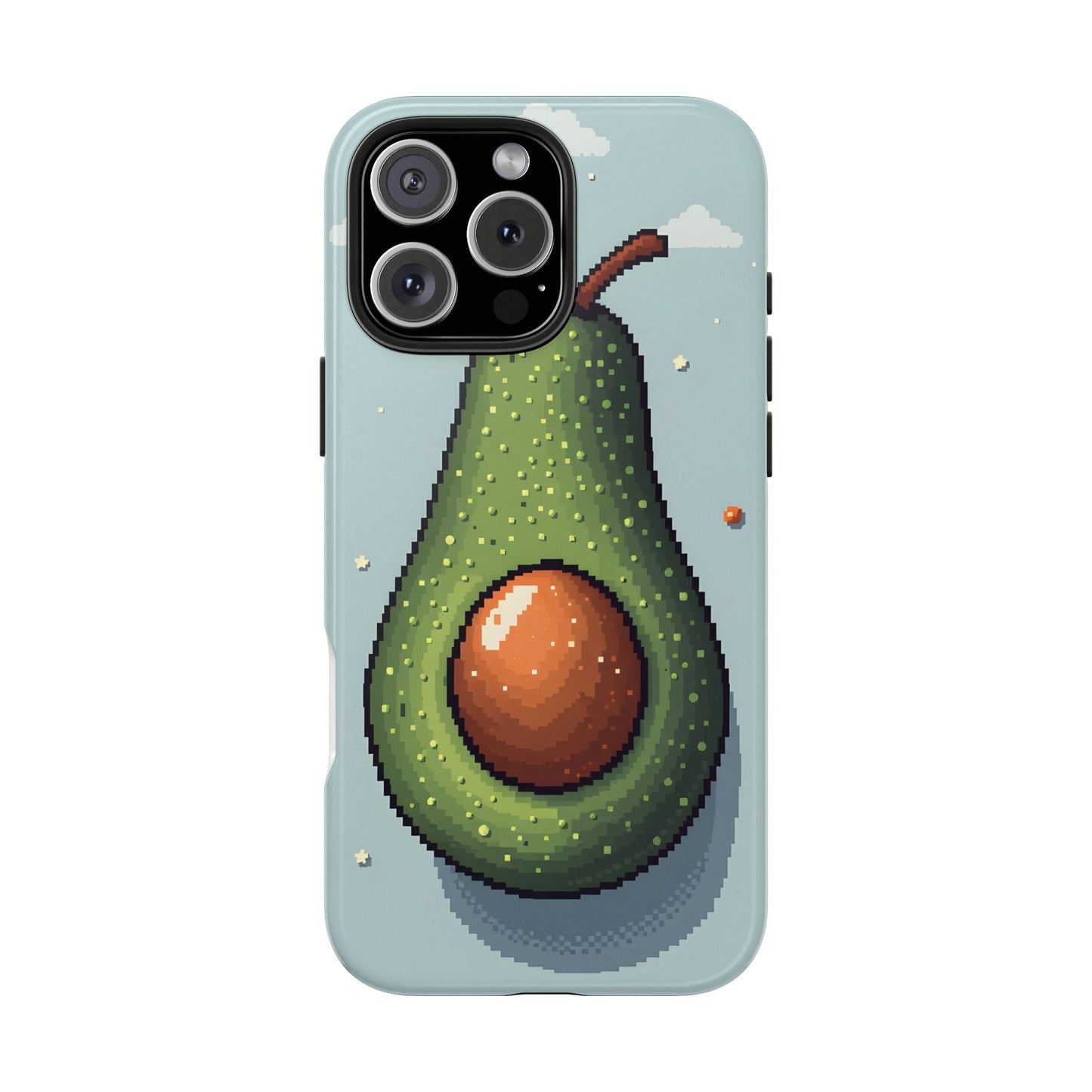 Pixel Avocado Tough Phone Case - Perfect for Foodies & Nature Lovers - for iPhone