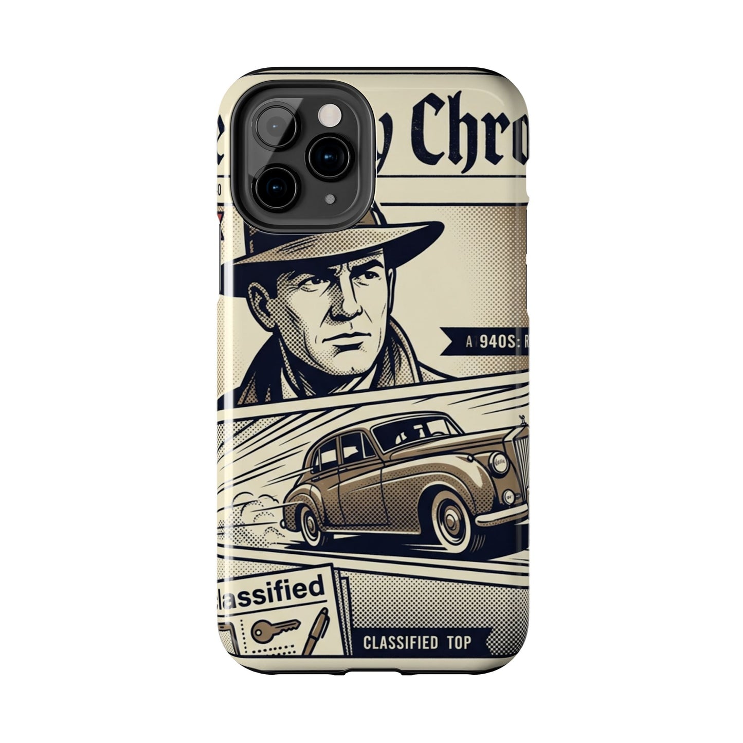 Old Newspaper Tough Phone Case