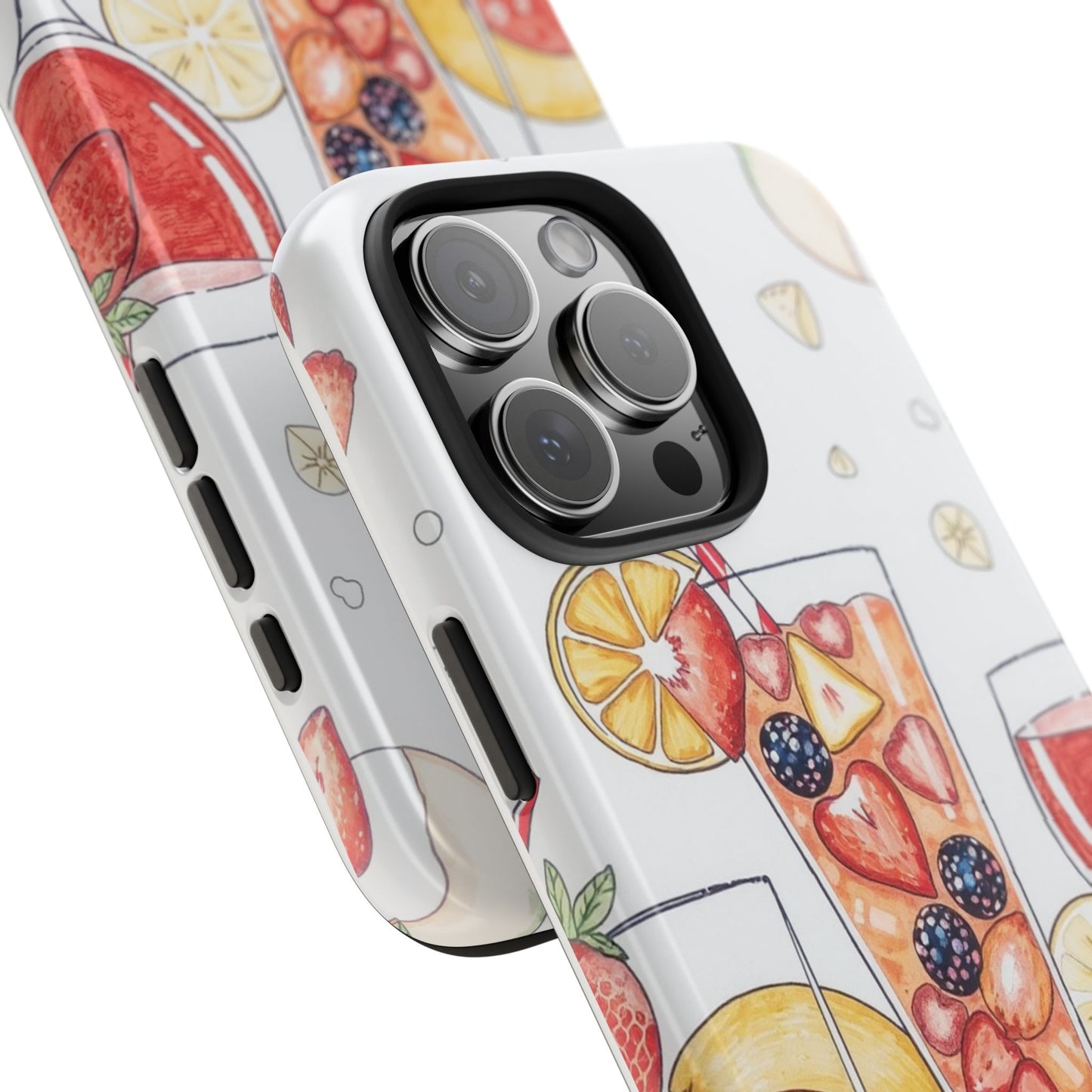 Colorful Fruit Cocktail Tough Phone Case - Perfect for Summer Vibes