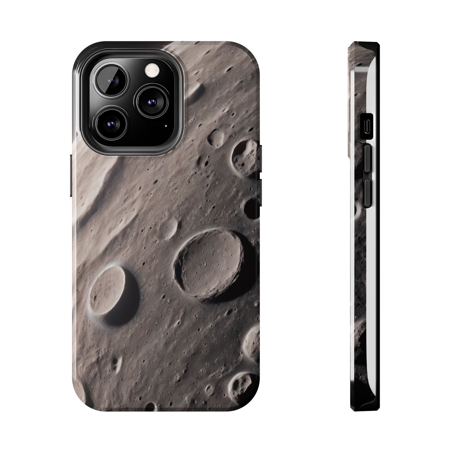 Celestial Moon Surface Tough Phone Case | Durable Space-Themed Design - for iPhone