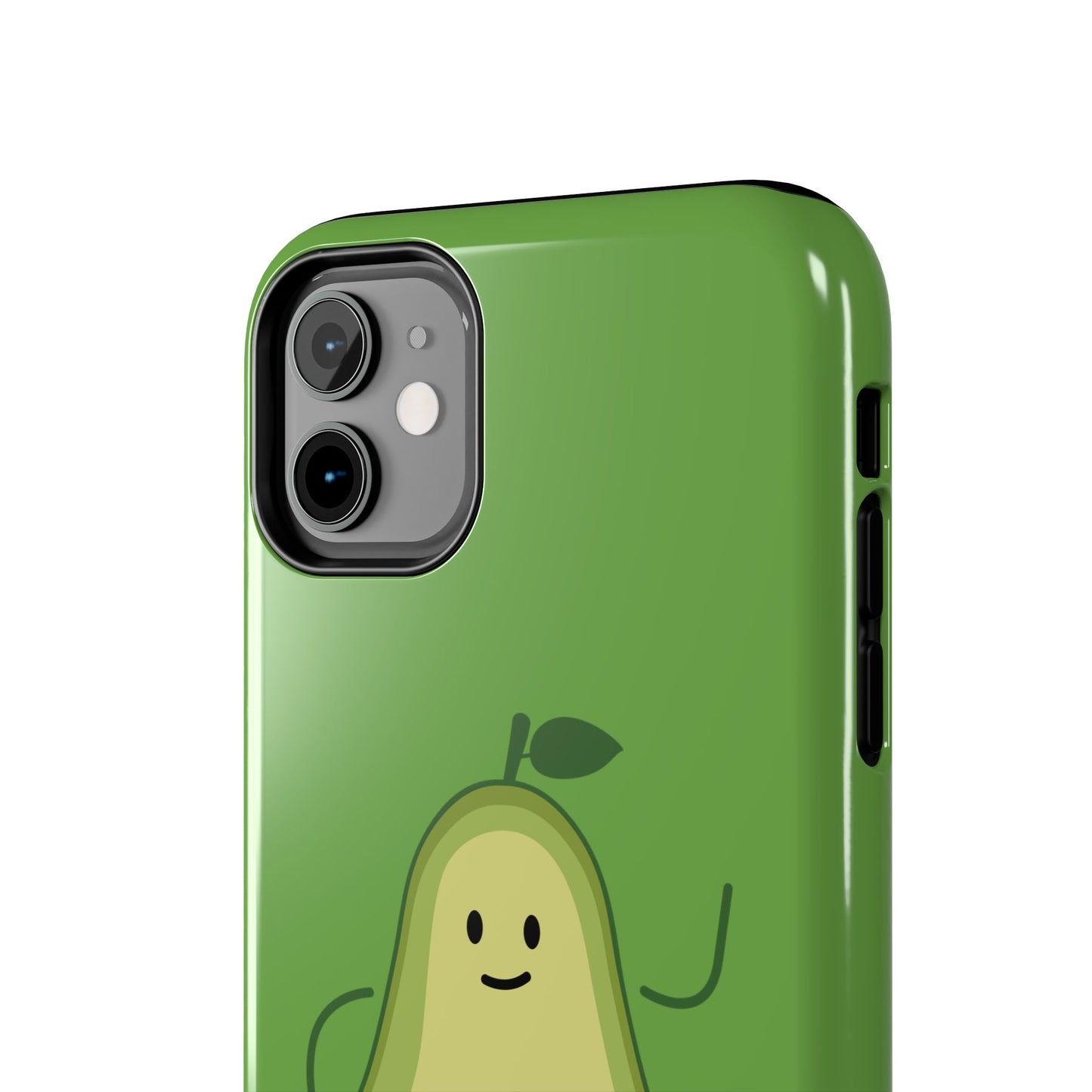 Vegan Avocado Tough Phone Case - Cute & Durable Phone Cover - for iPhone