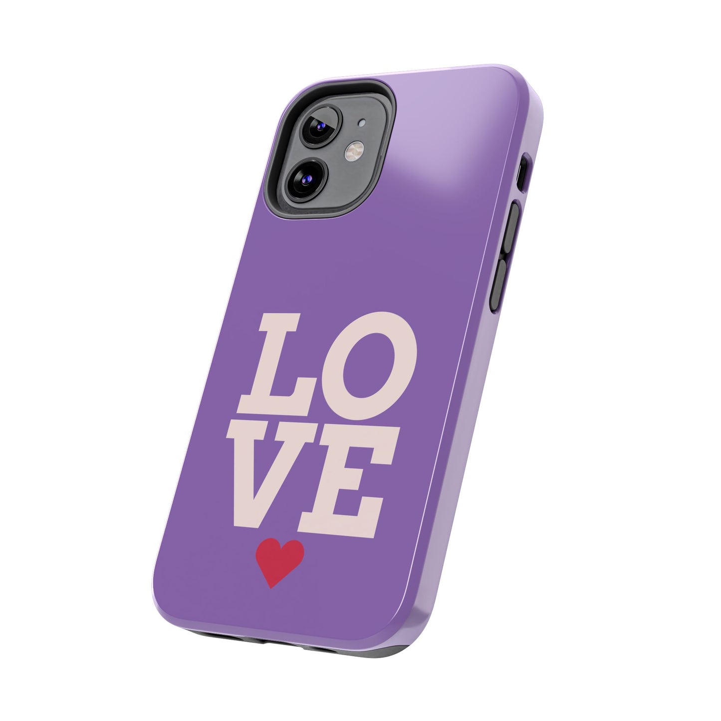 Purple Love Phone Case - Durable & Stylish Tough Case - for iPhone